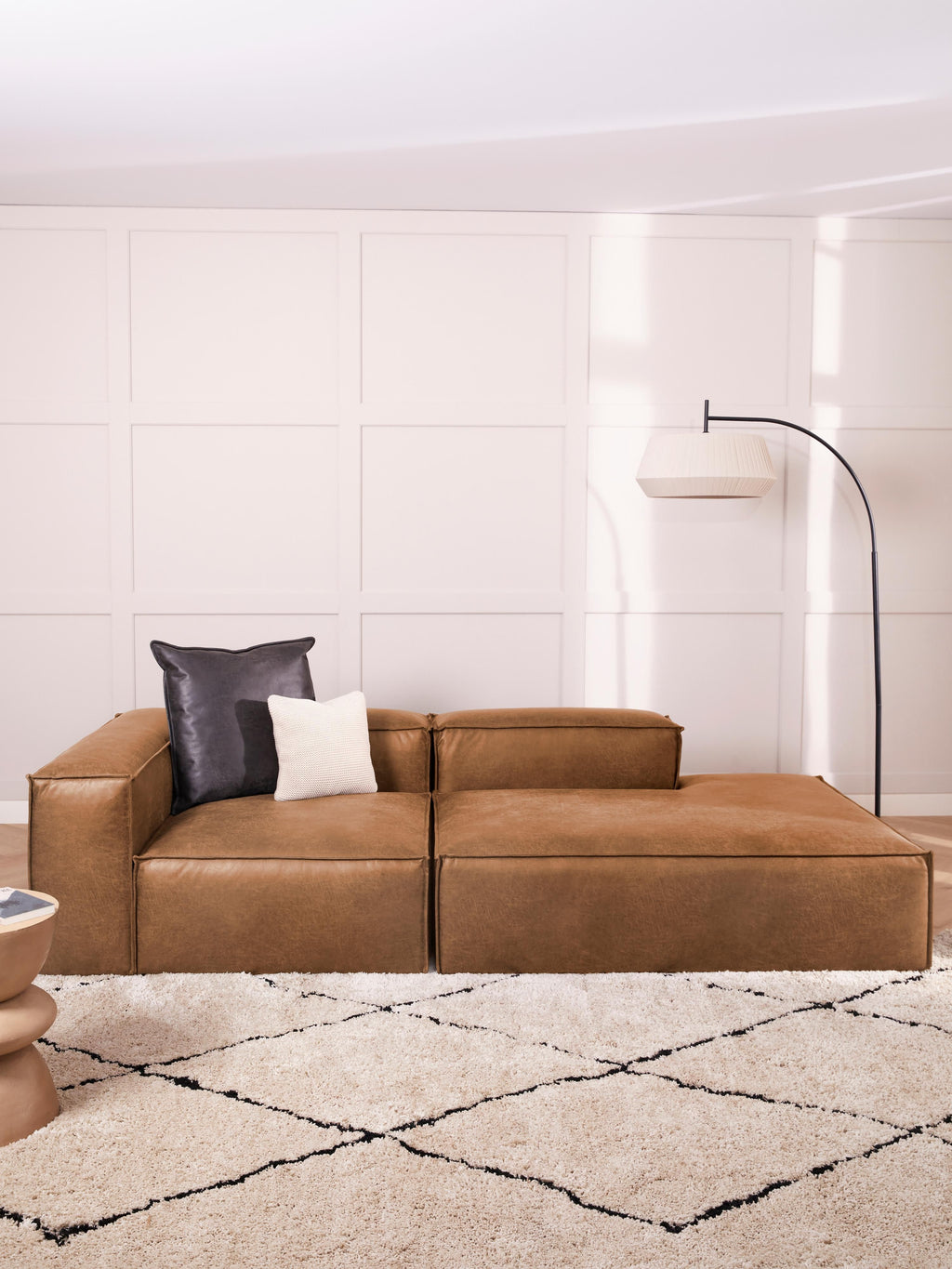 Lennon Modular Leather Ottoman