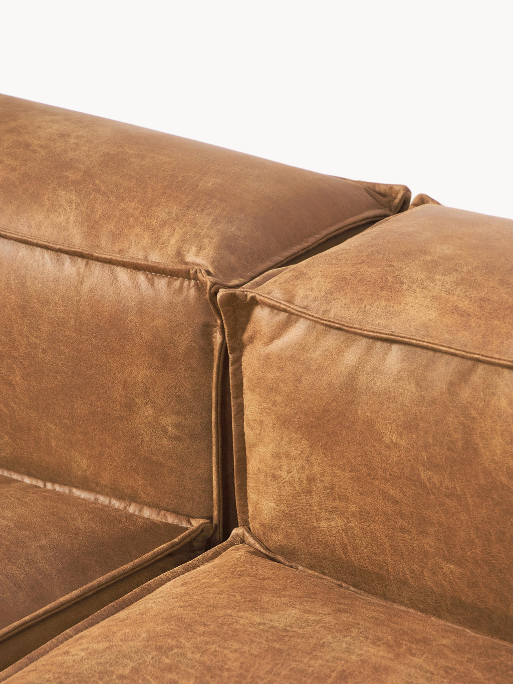 Lennon Modular Leather Ottoman