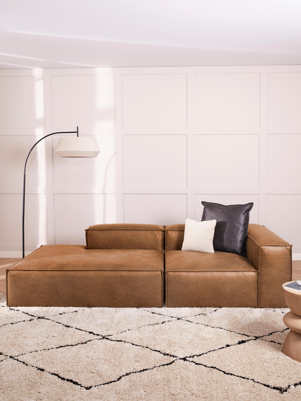 Lennon Modular Leather Ottoman