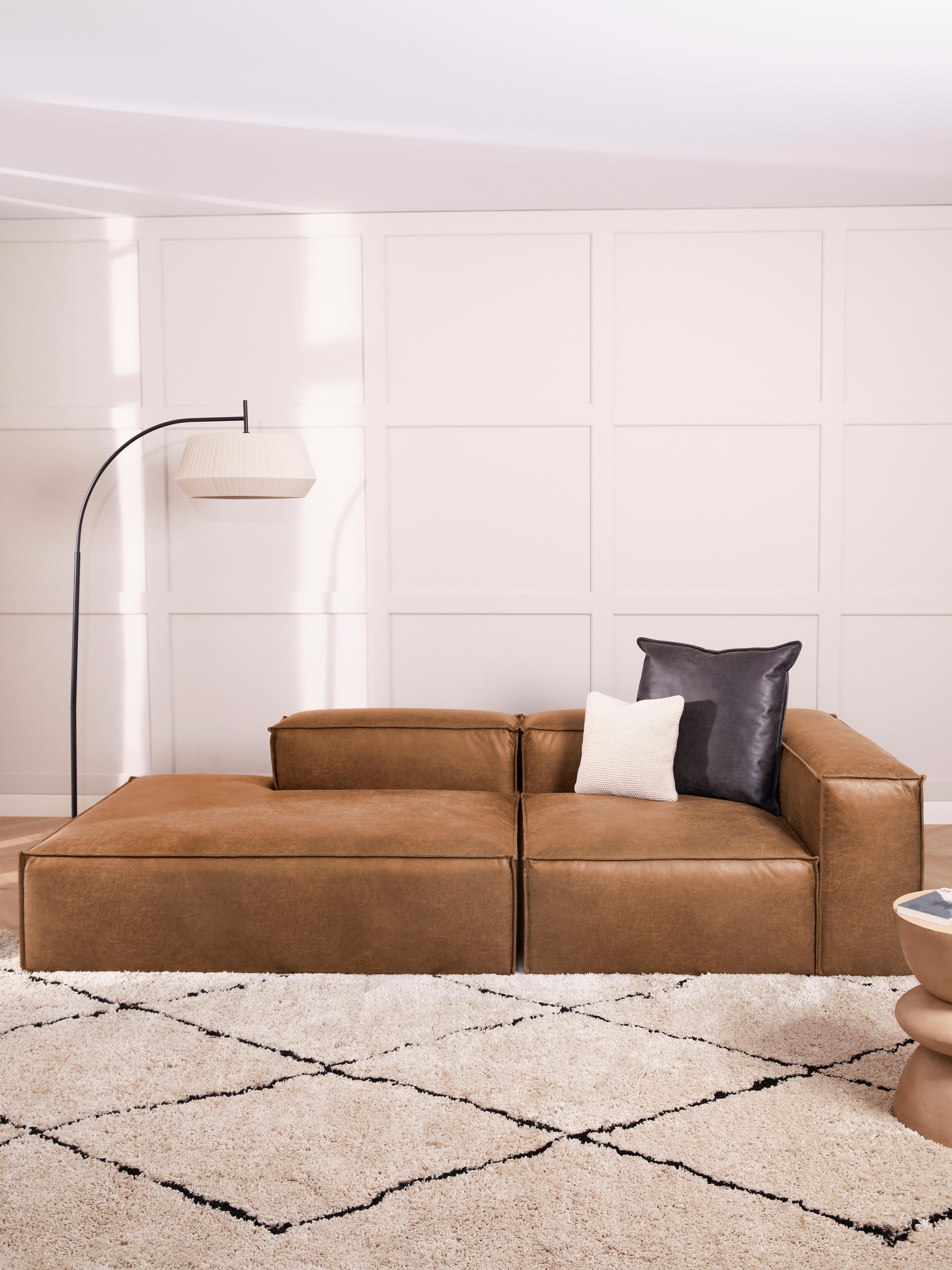 Lennon Modular Leather Ottoman