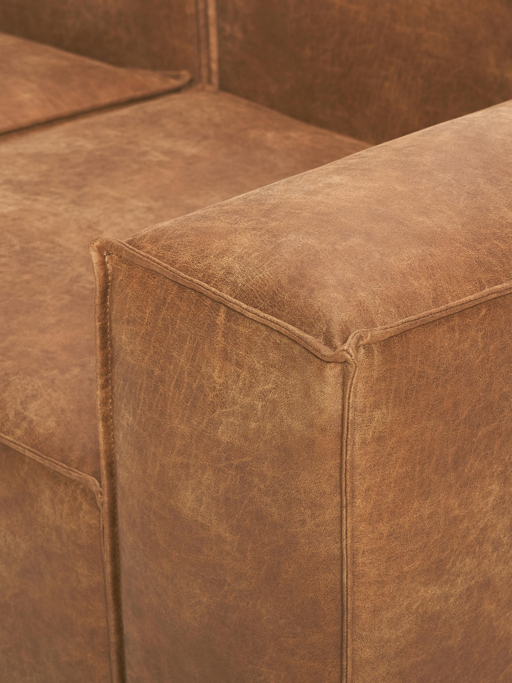 Lennon Modular Leather Ottoman