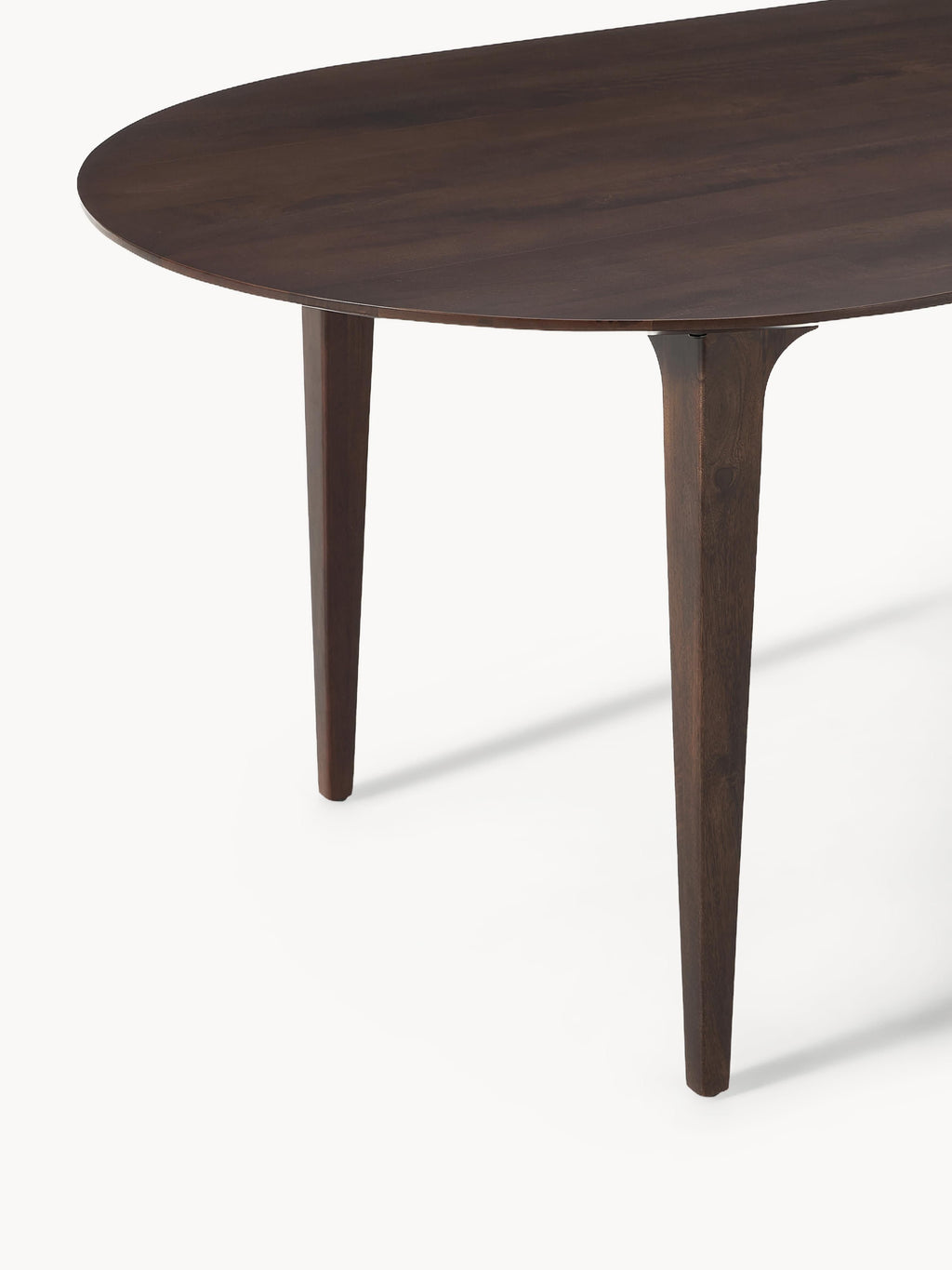 Archie Oval Mango Wood Dining Table, 200 x 100 cm