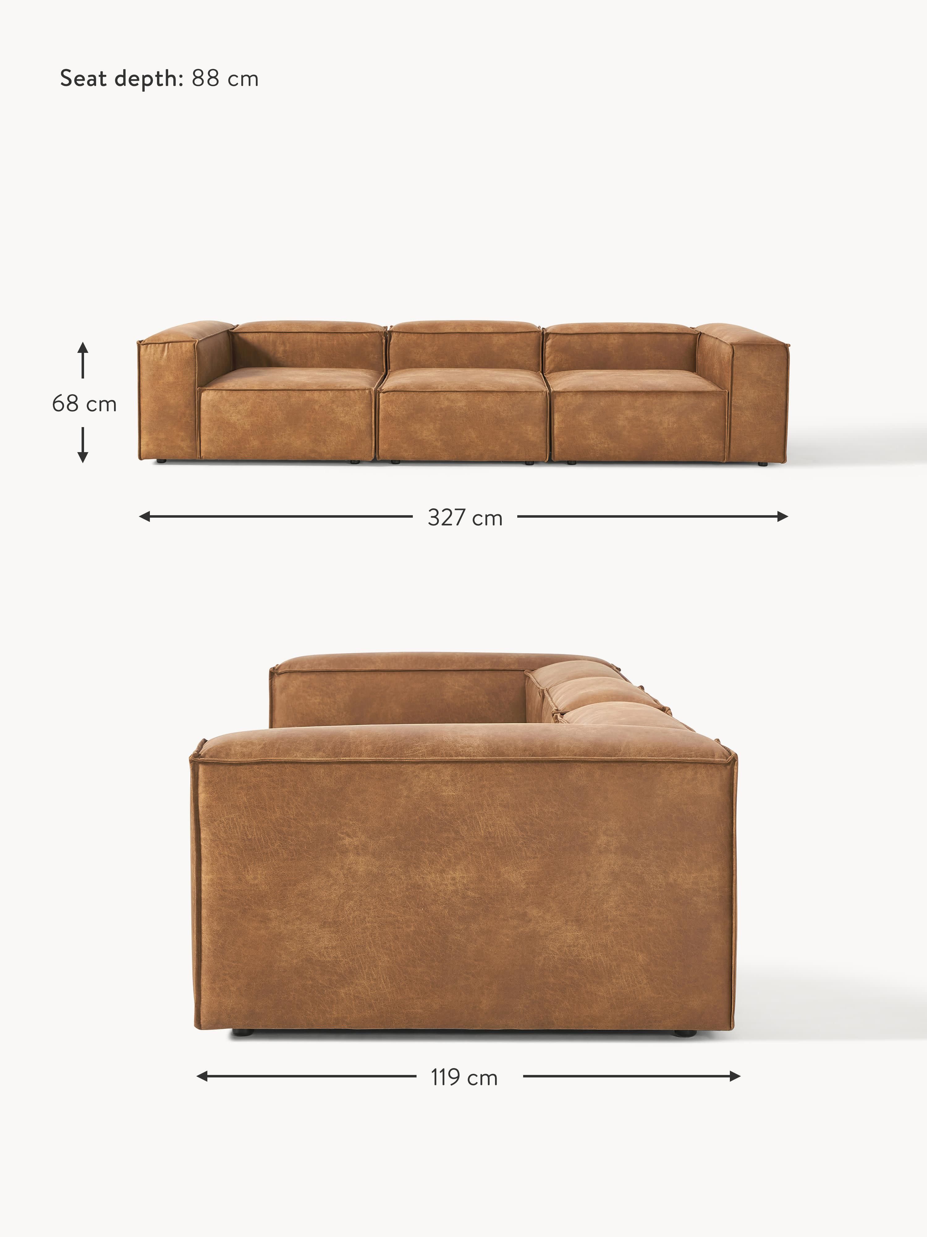 Lennon Modular Leather Sofa (4-seater)