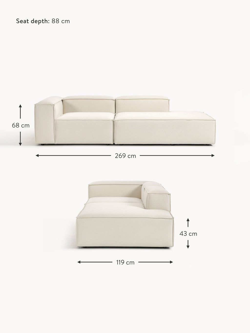 Lennon Modular Ottoman
