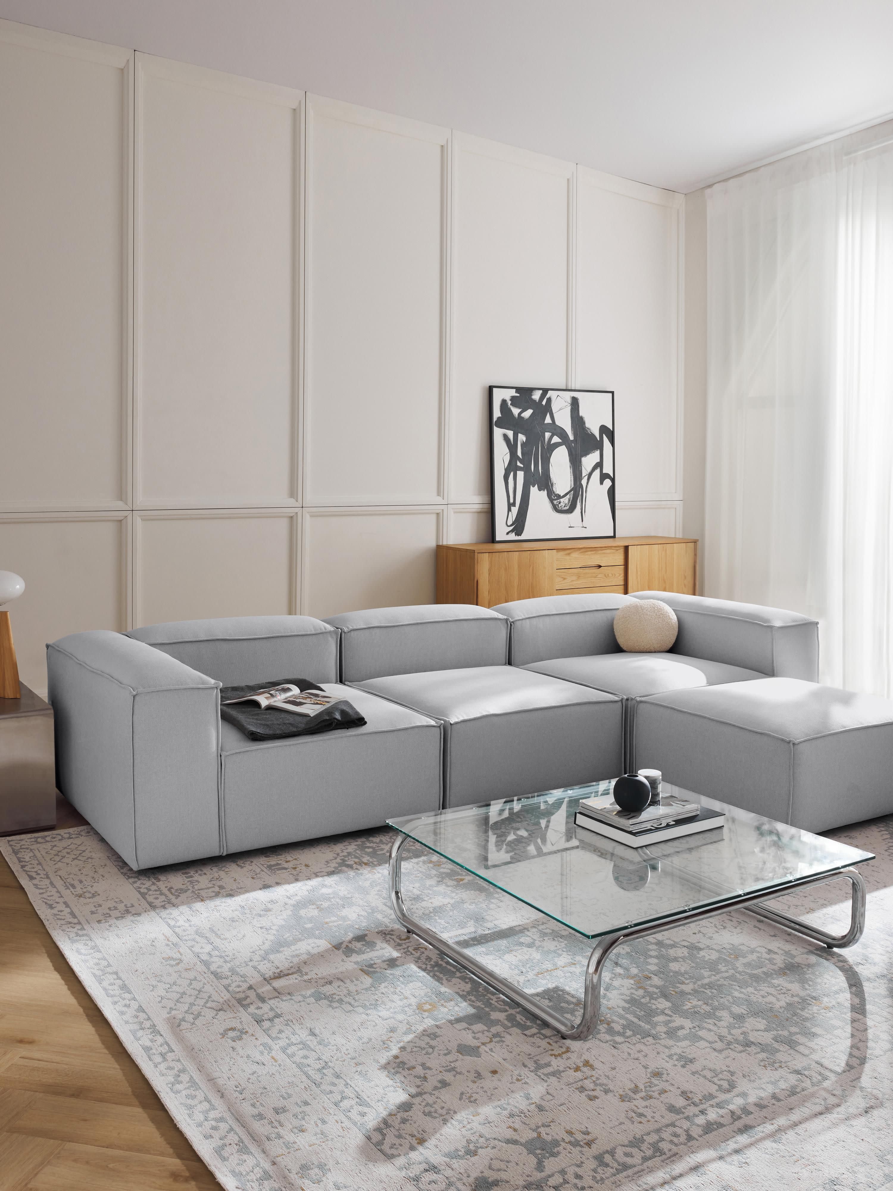 Lennon Modular Sofa (4-seater) with Ottoman (left/right)