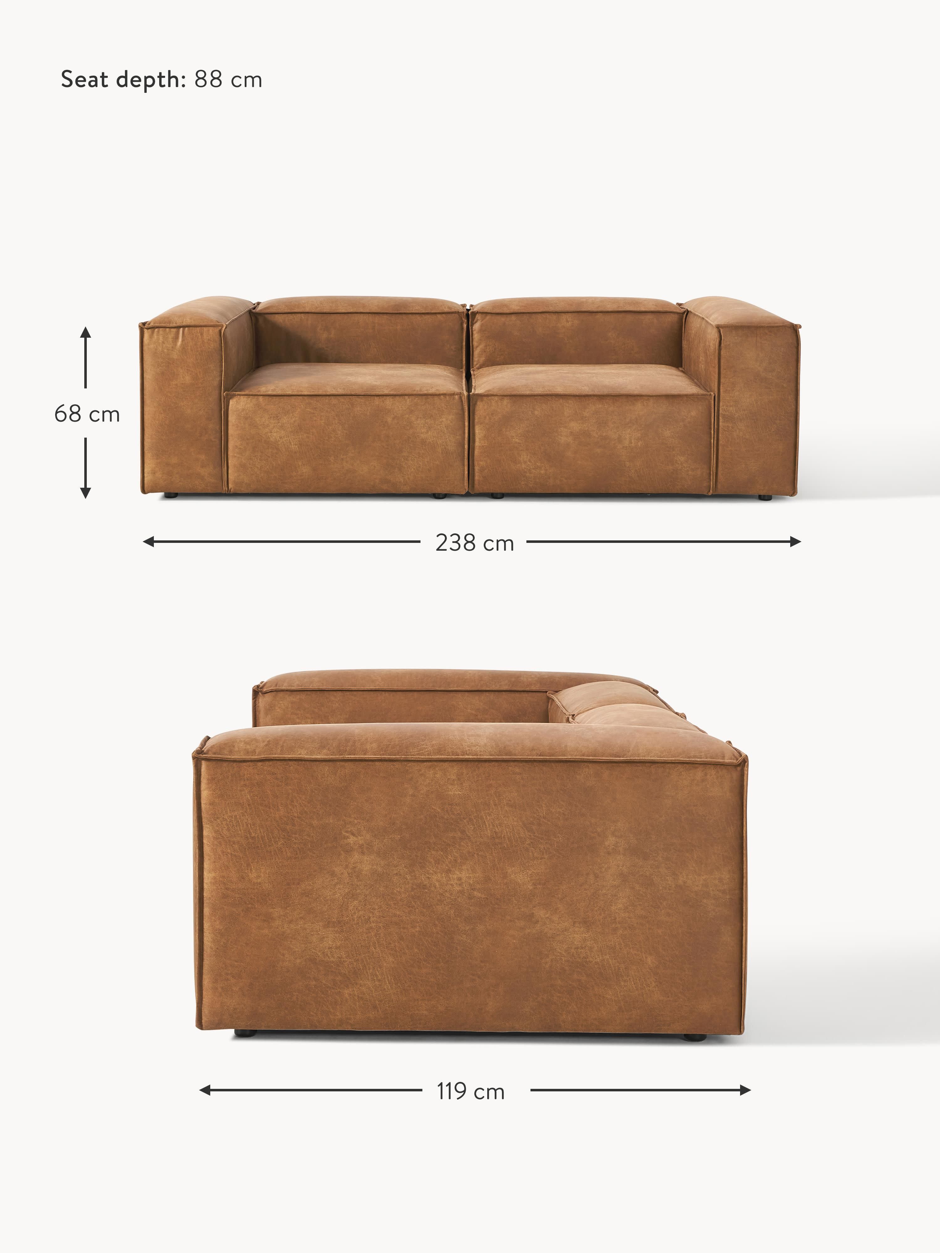 Lennon Modular Leather Sofa (3-seater)