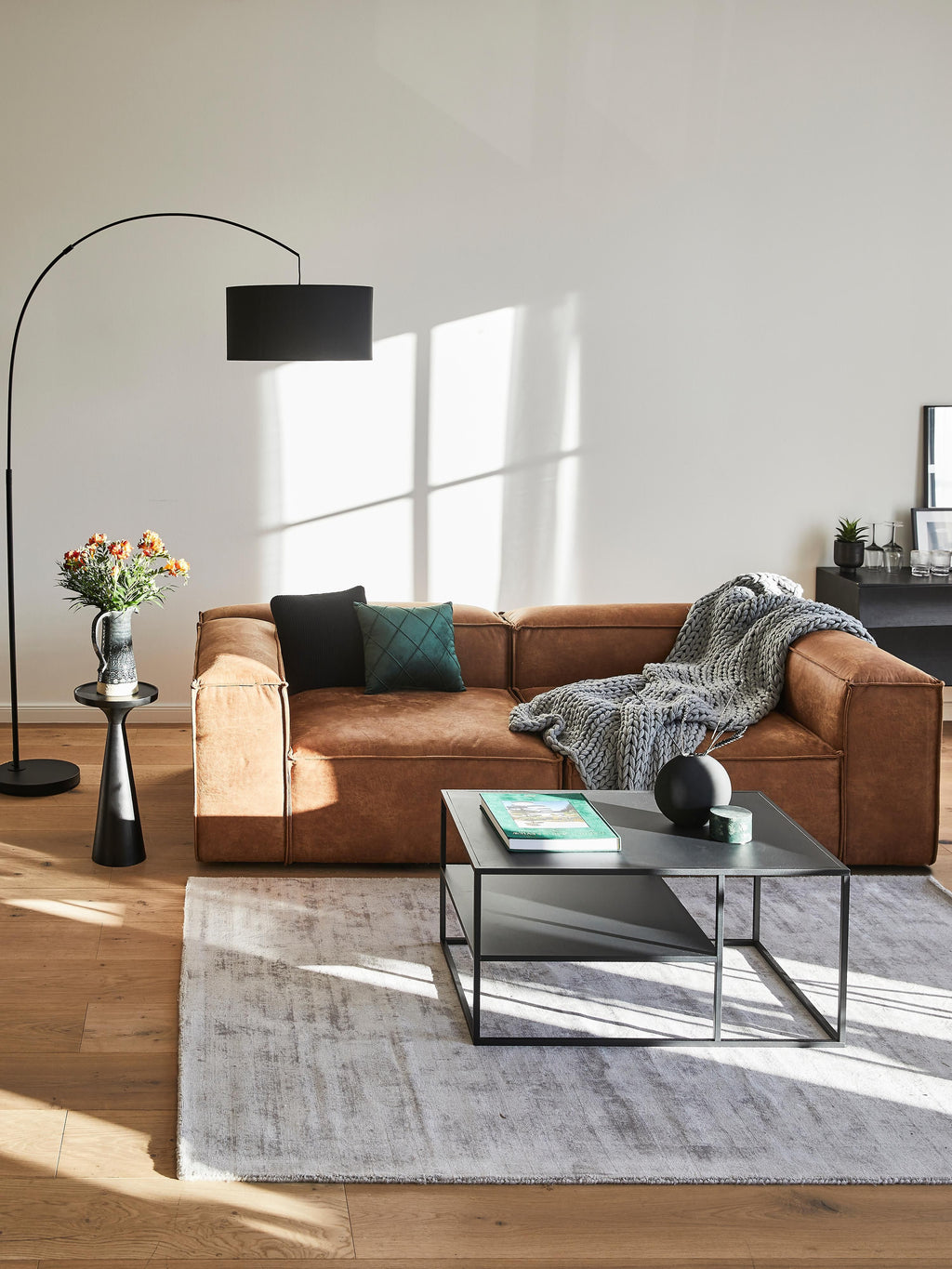 Lennon Modular Leather Sofa (3-seater)