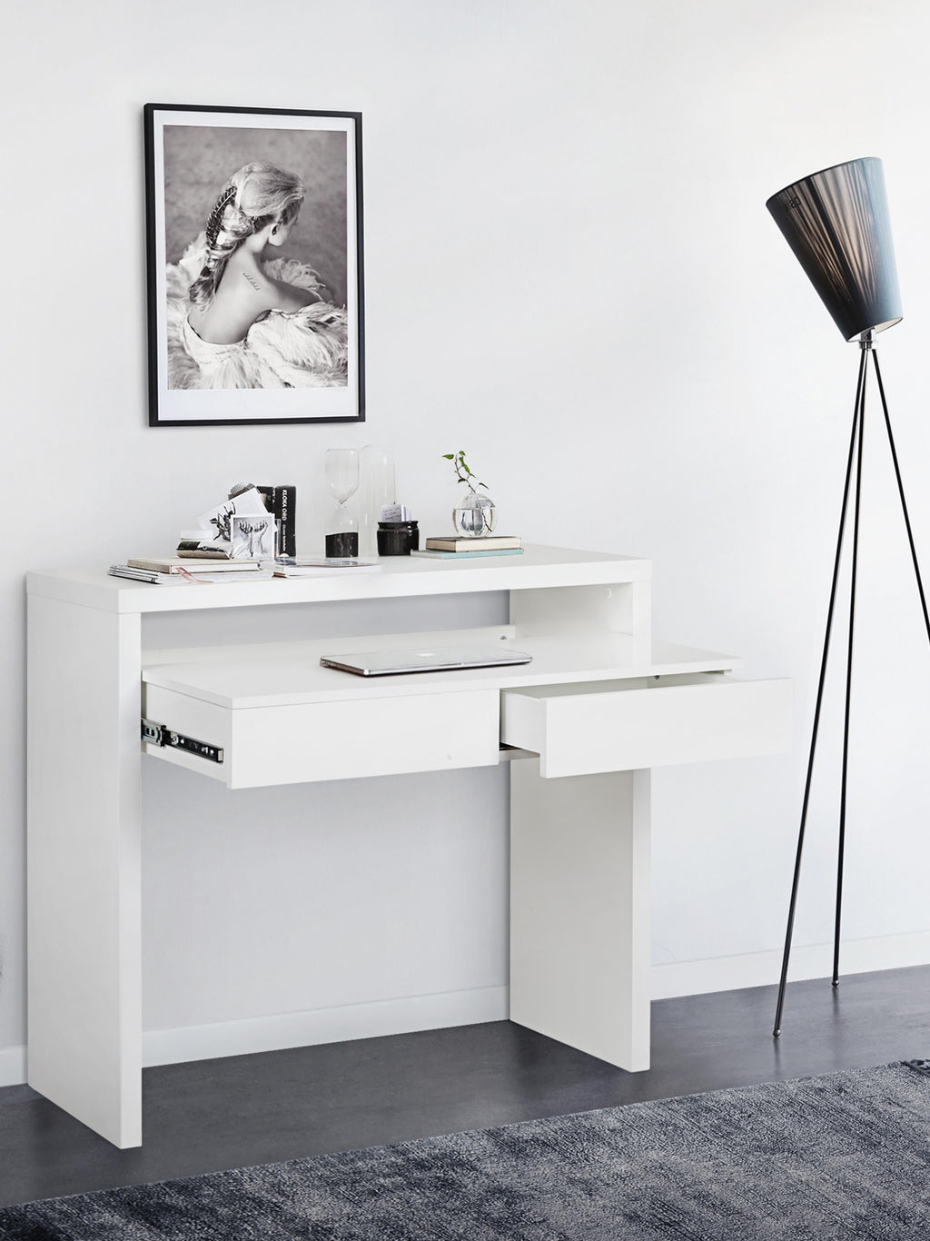 Teresa Narrow Desk with Extendable Table Top