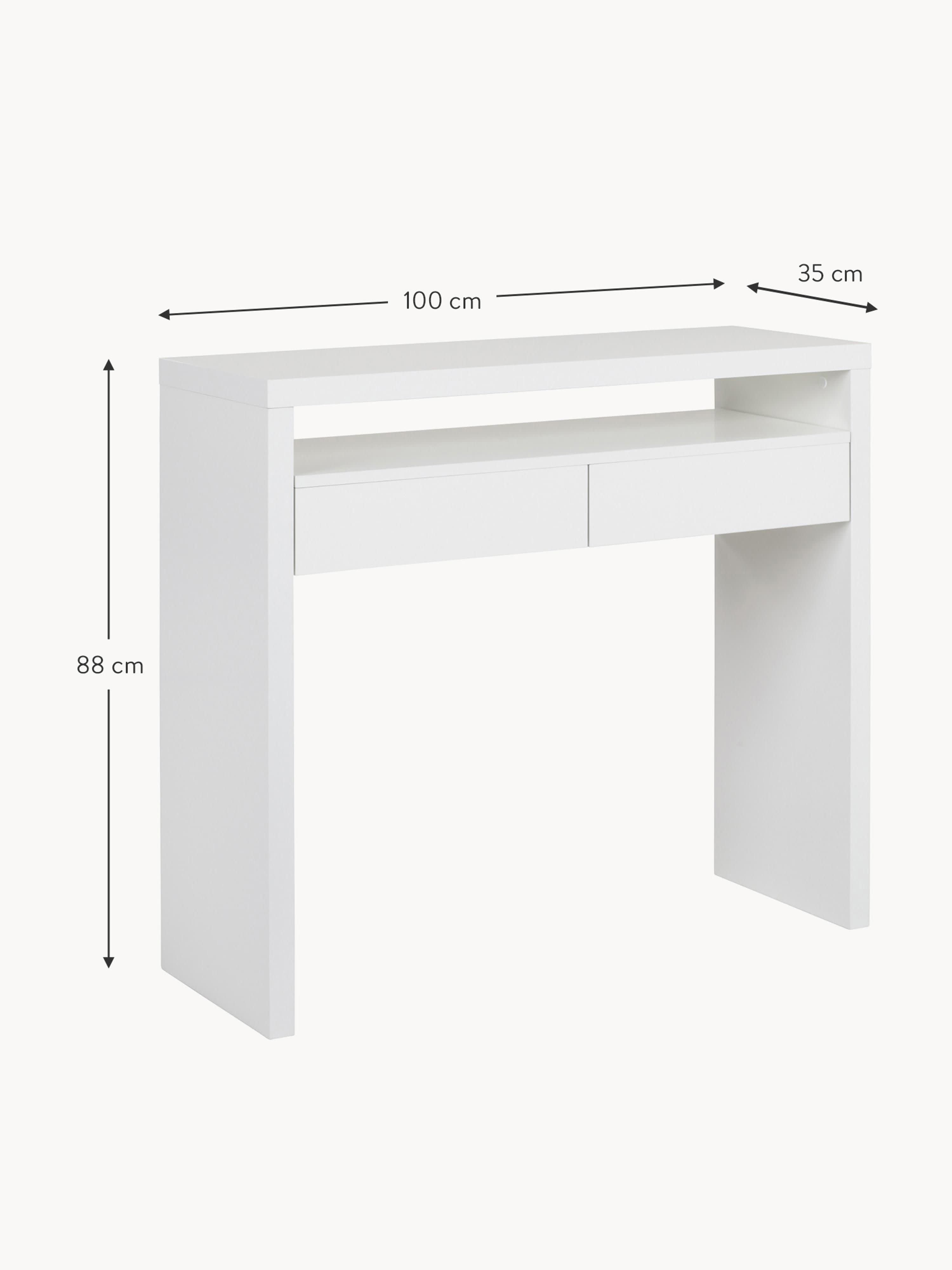 Teresa Narrow Desk with Extendable Table Top