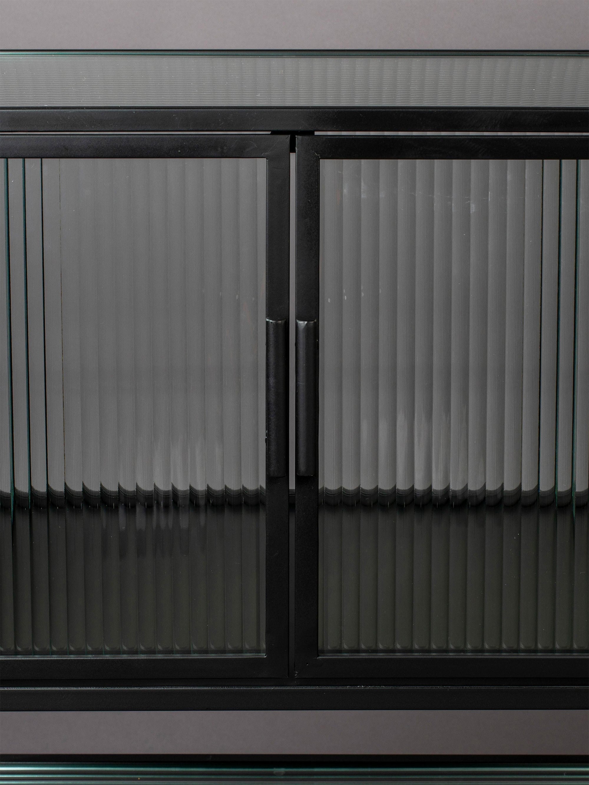 Boli Highboard with Grooved Glass