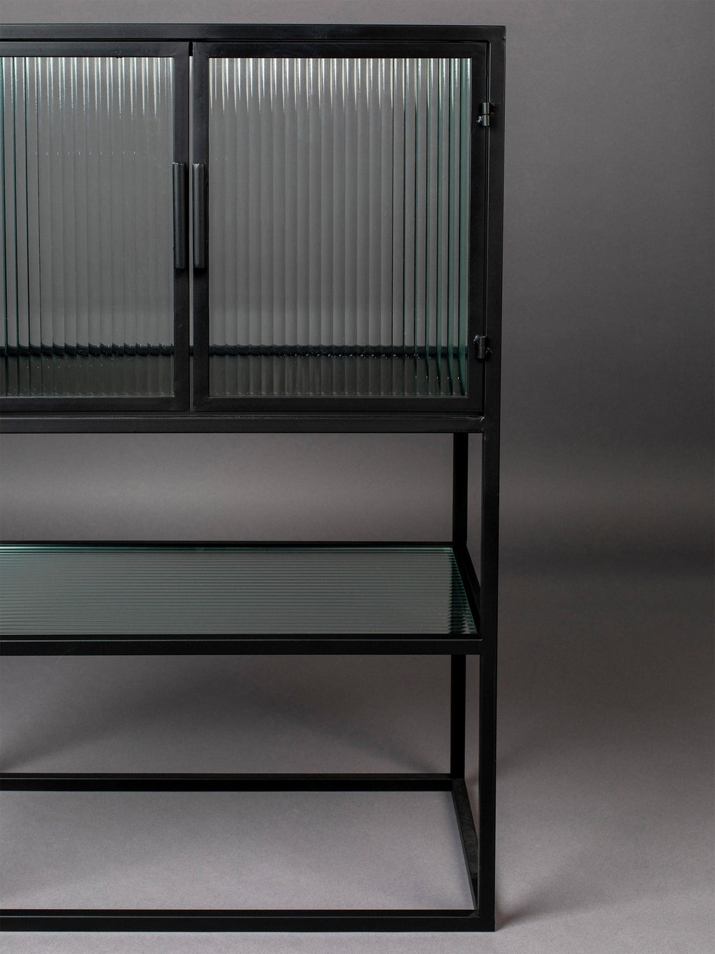 Boli Highboard with Grooved Glass