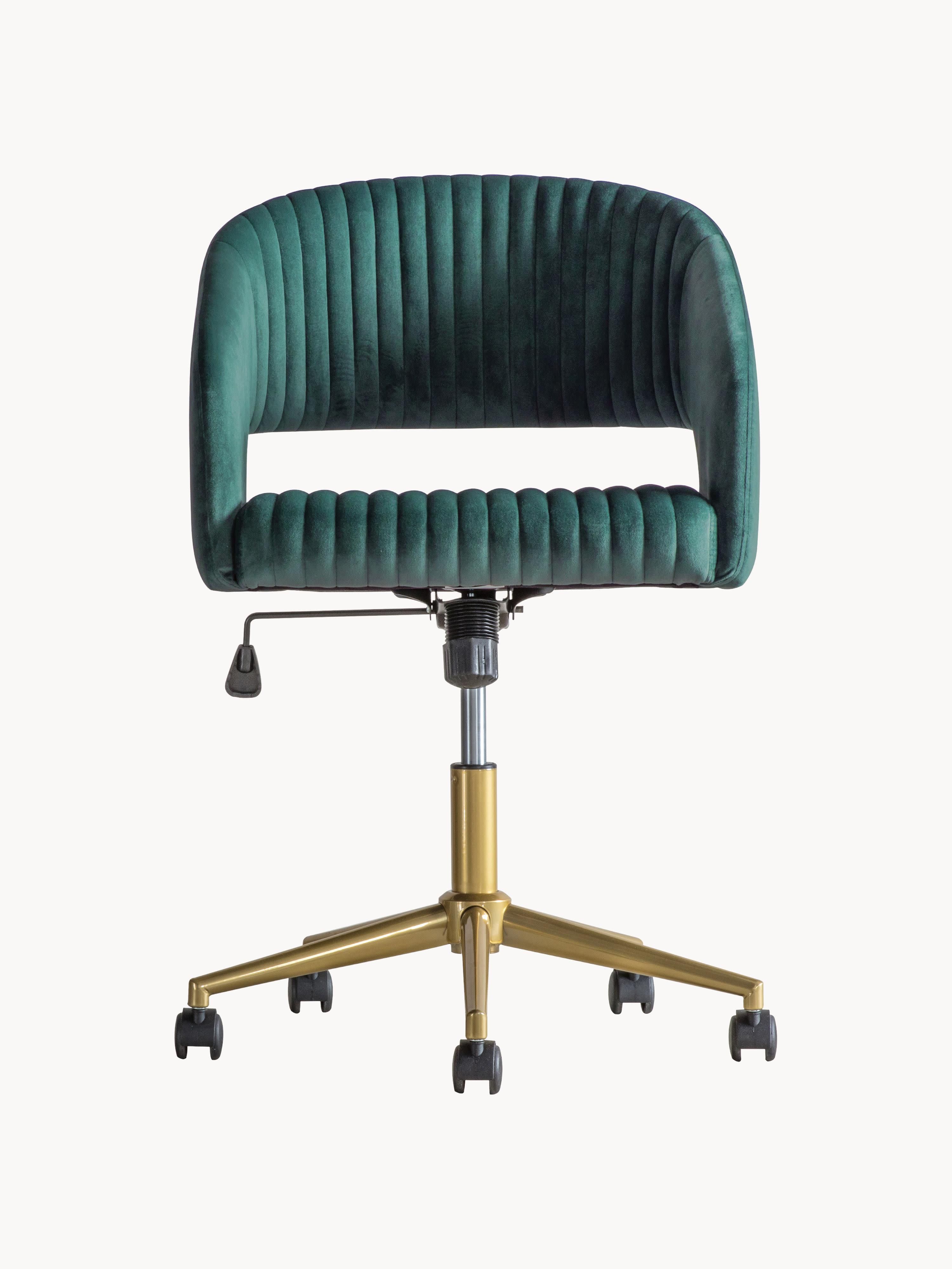 Gallery image 1 - Velvet Desk Chair Murray, Height-adjustable