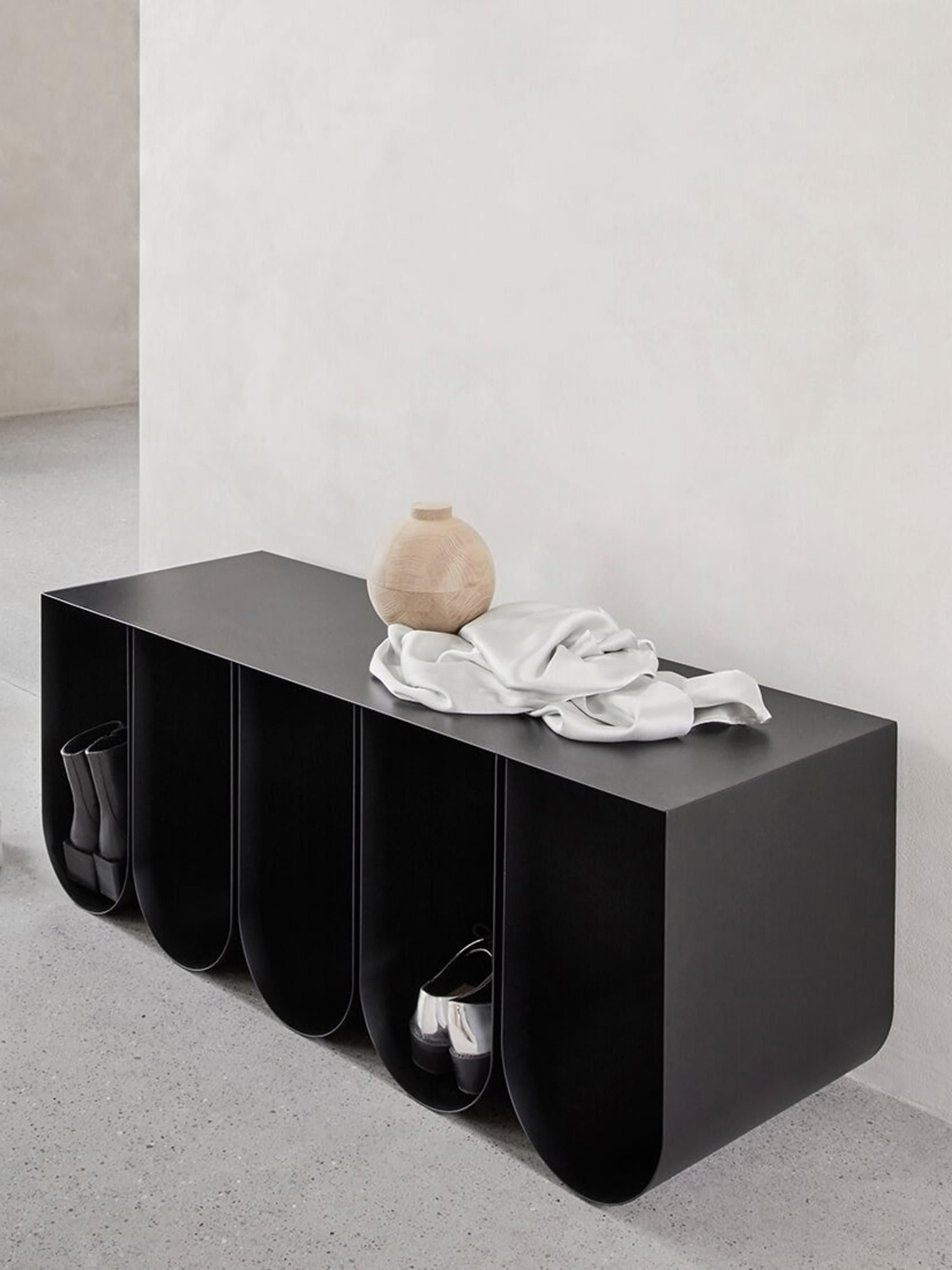 Curved Metal Bench