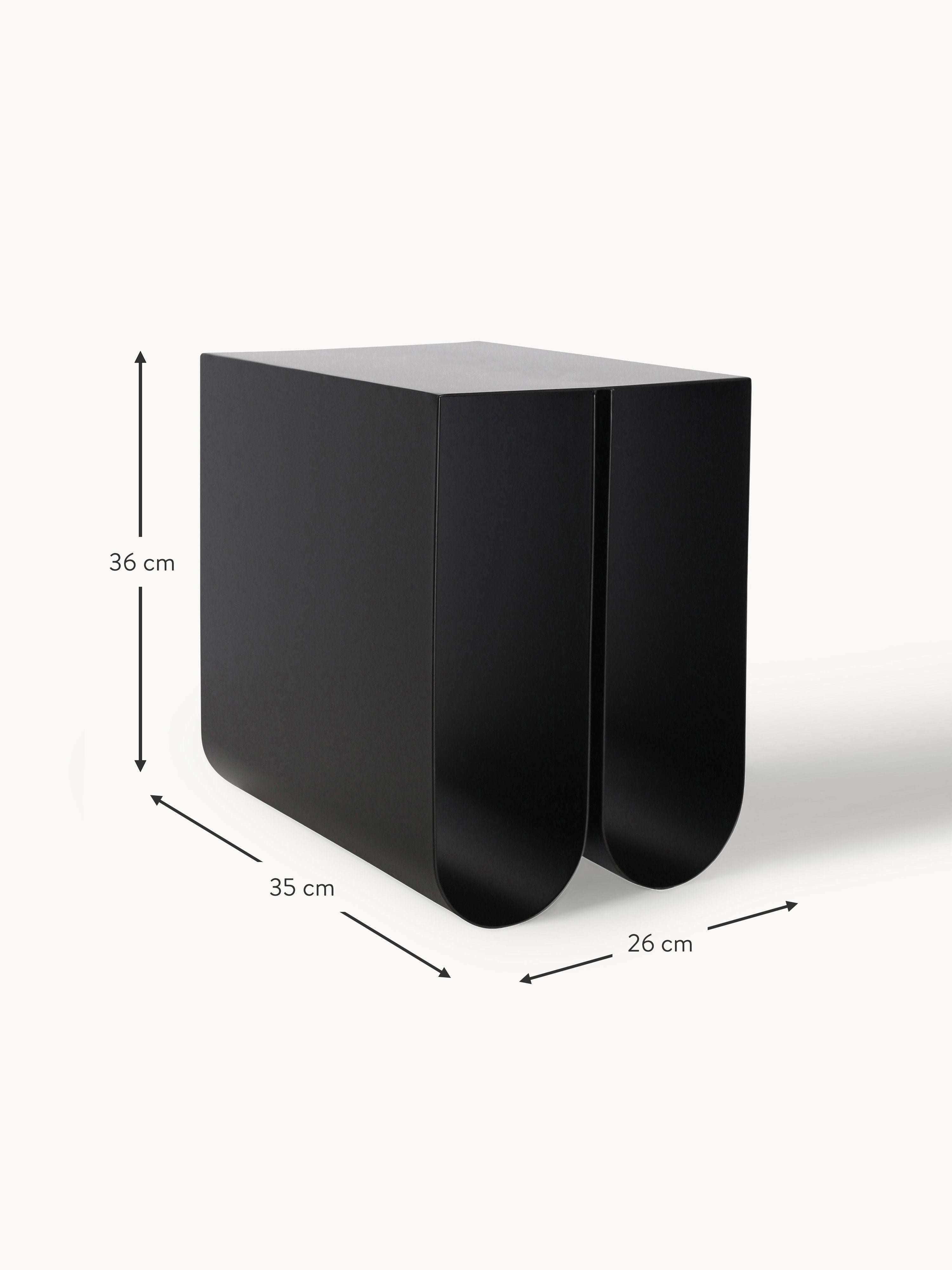 Curved Metal Side Table