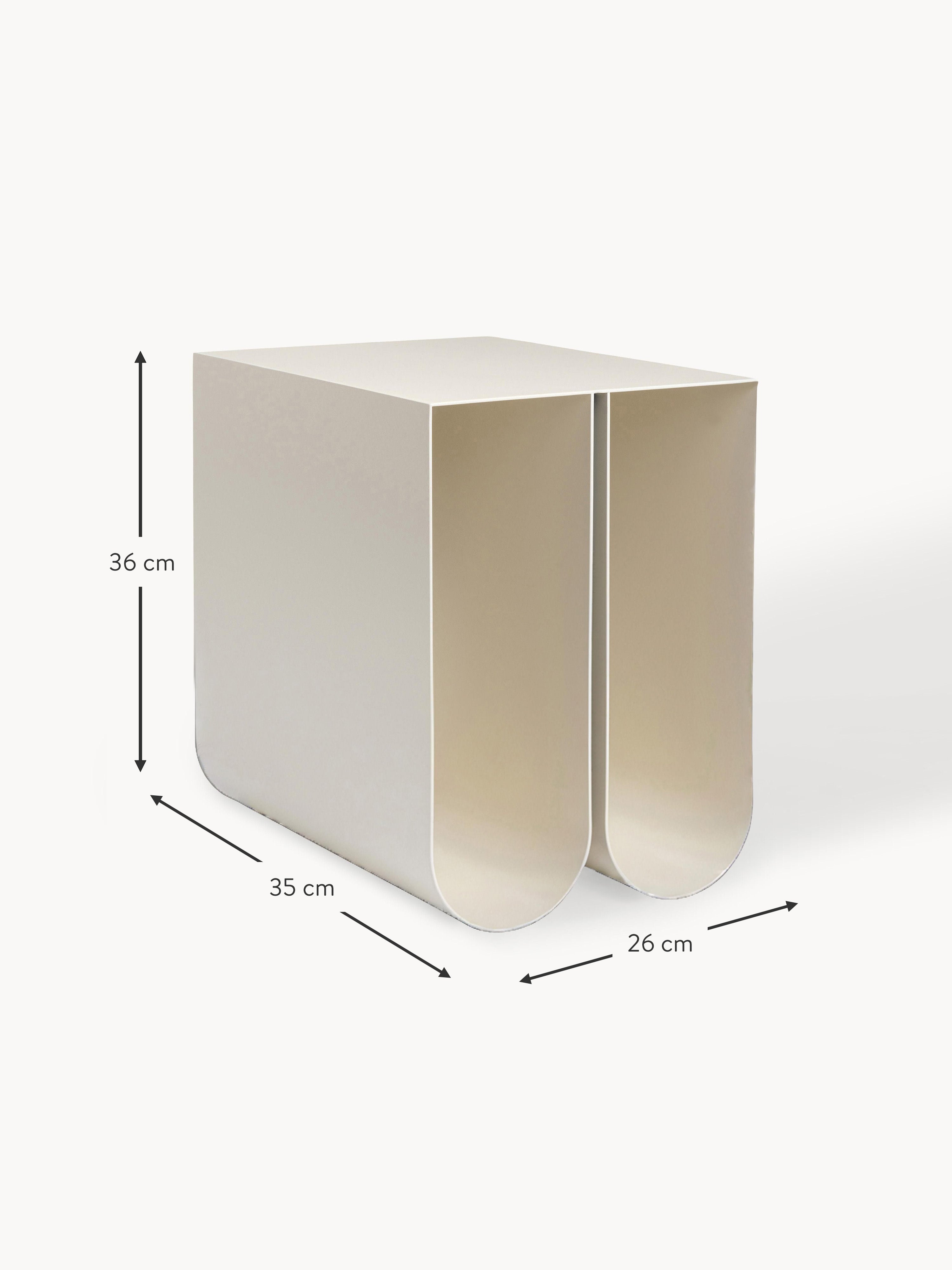 Curved Metal Side Table