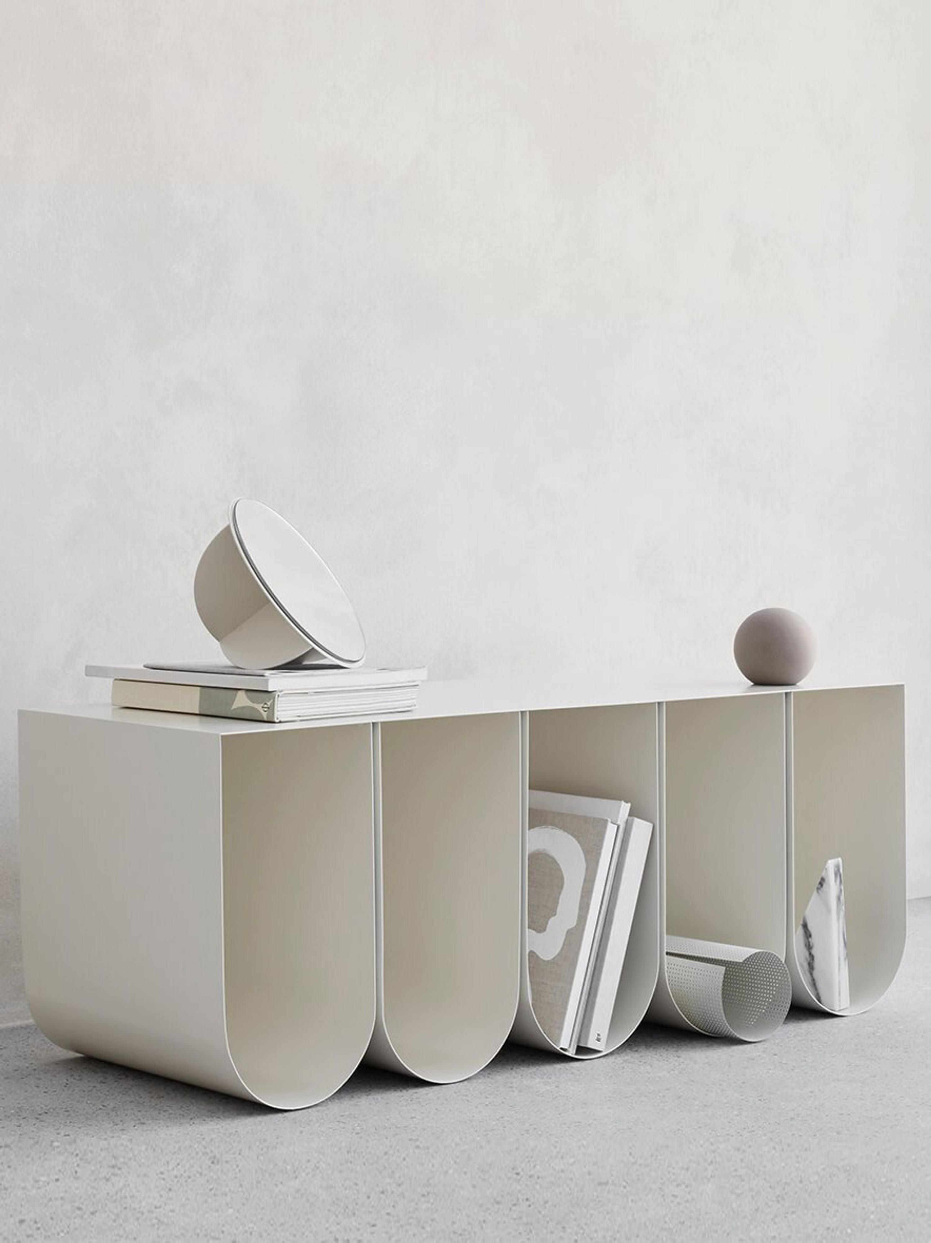 Curved Metal Bench