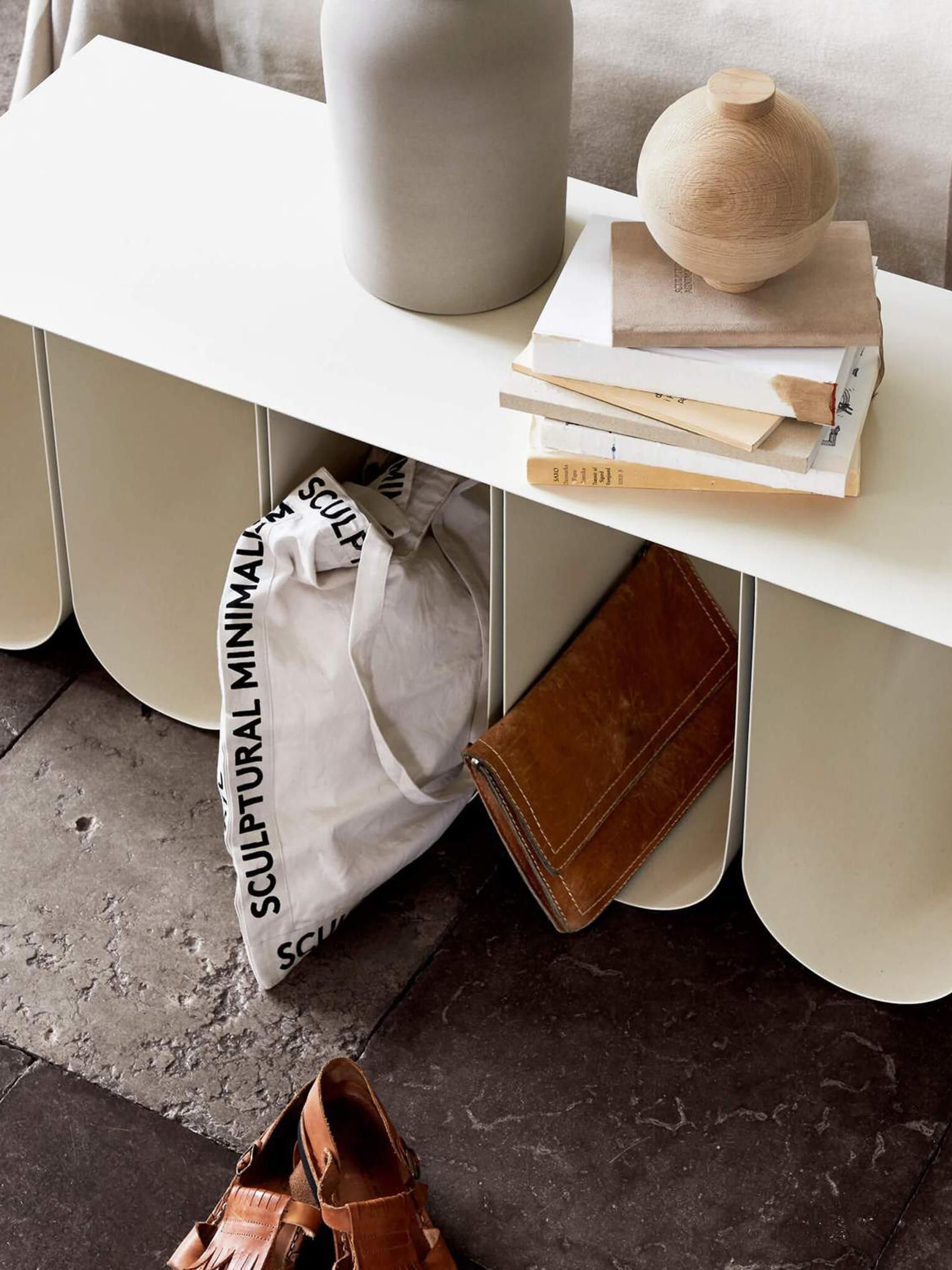 Curved Metal Bench