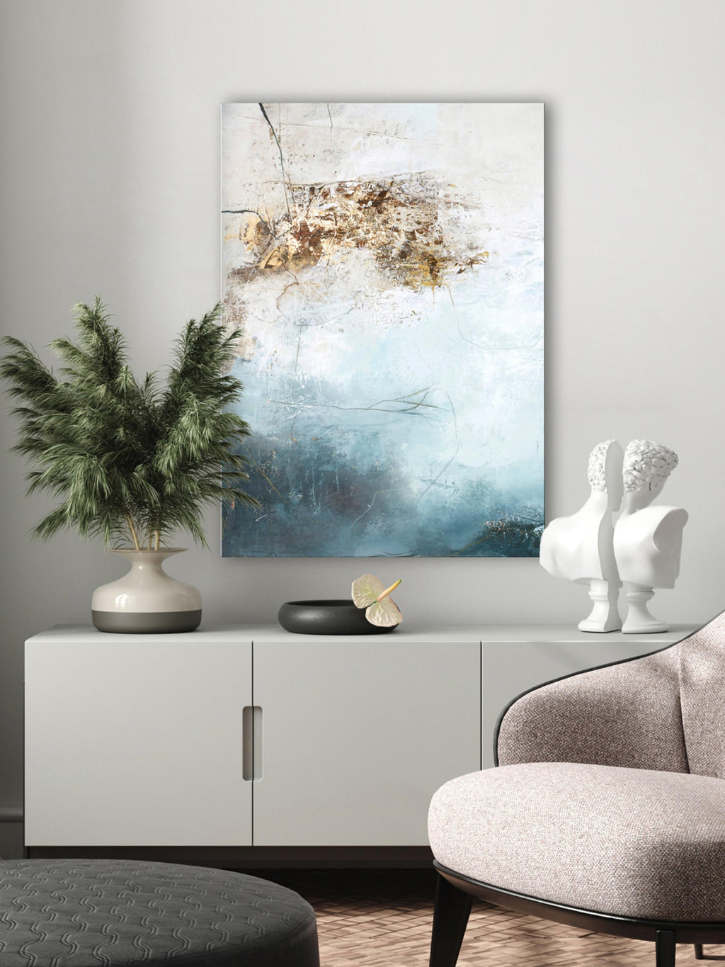 Freja Hand-Painted Canvas Art
