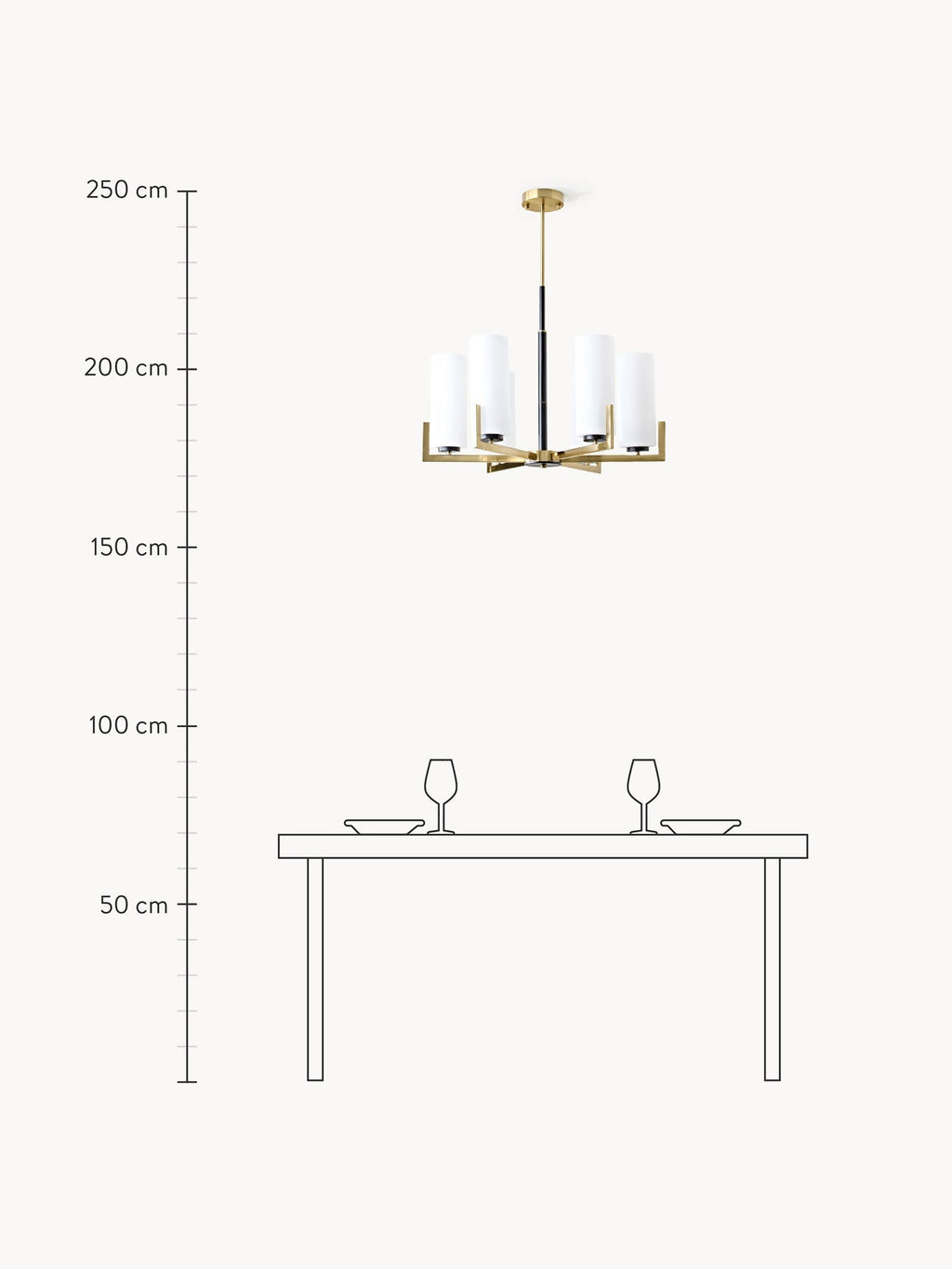 Fortano Large Glass Chandelier