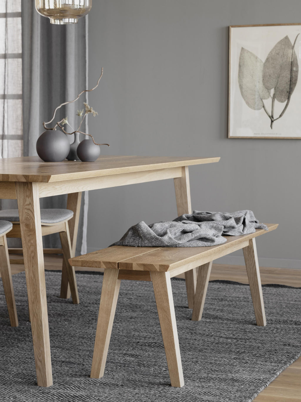 Melfort Oak Wood Bench
