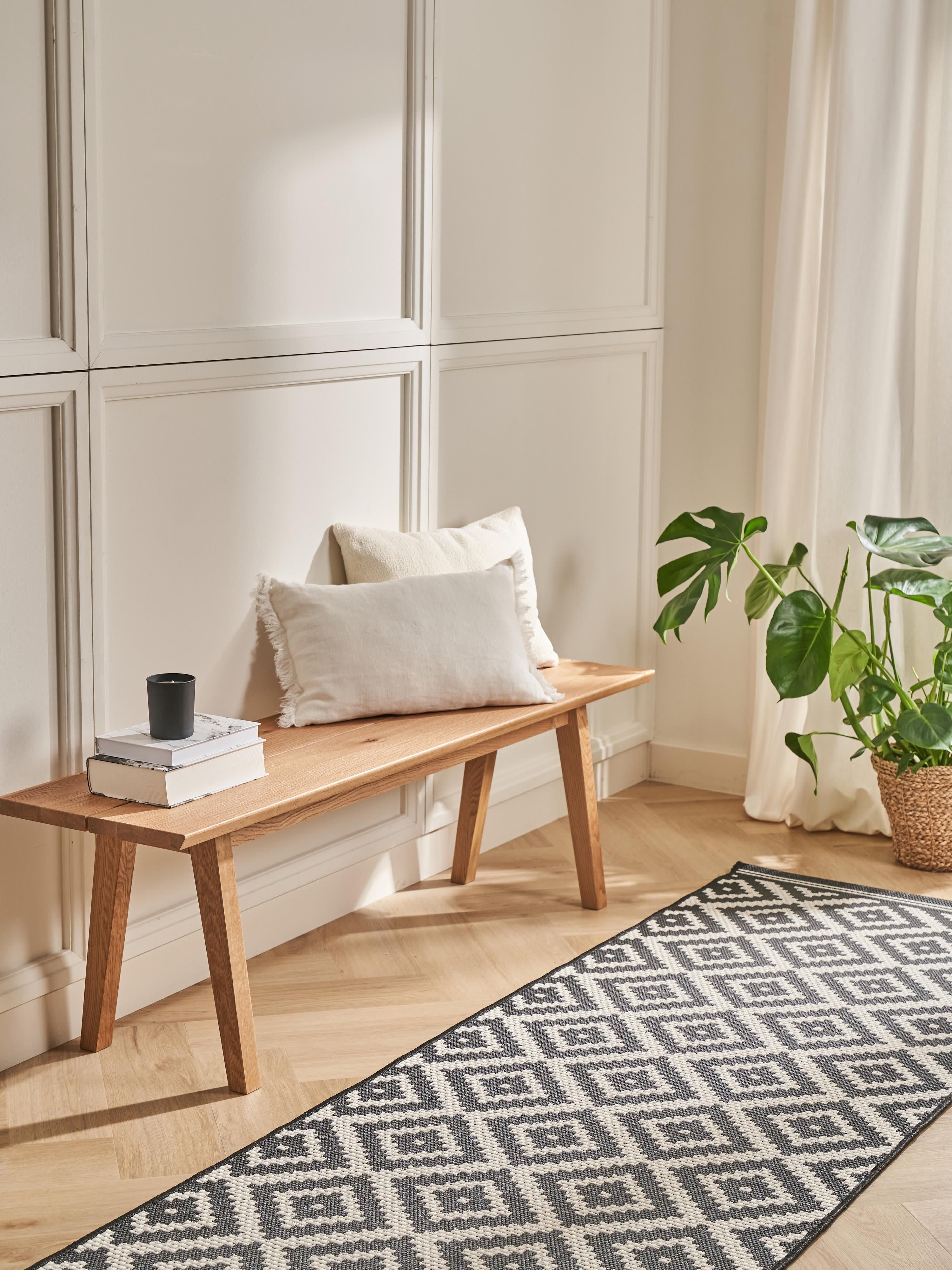 Melfort Oak Wood Bench