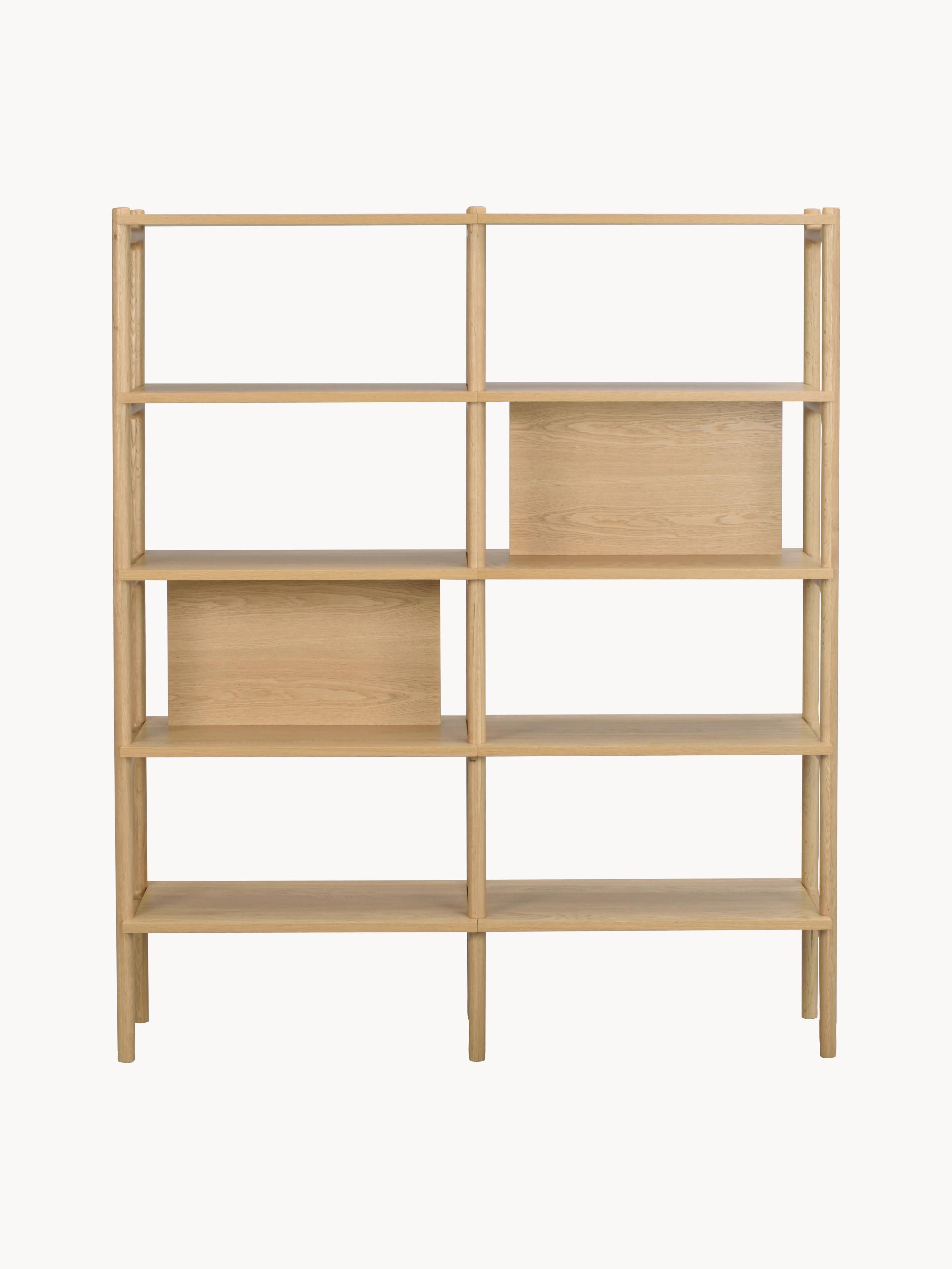 Holton Oak Wood Shelving Unit