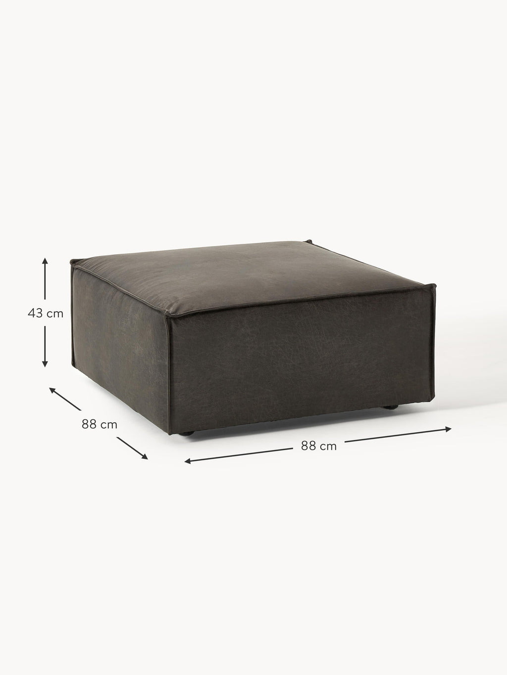 Lennon Leather Ottoman