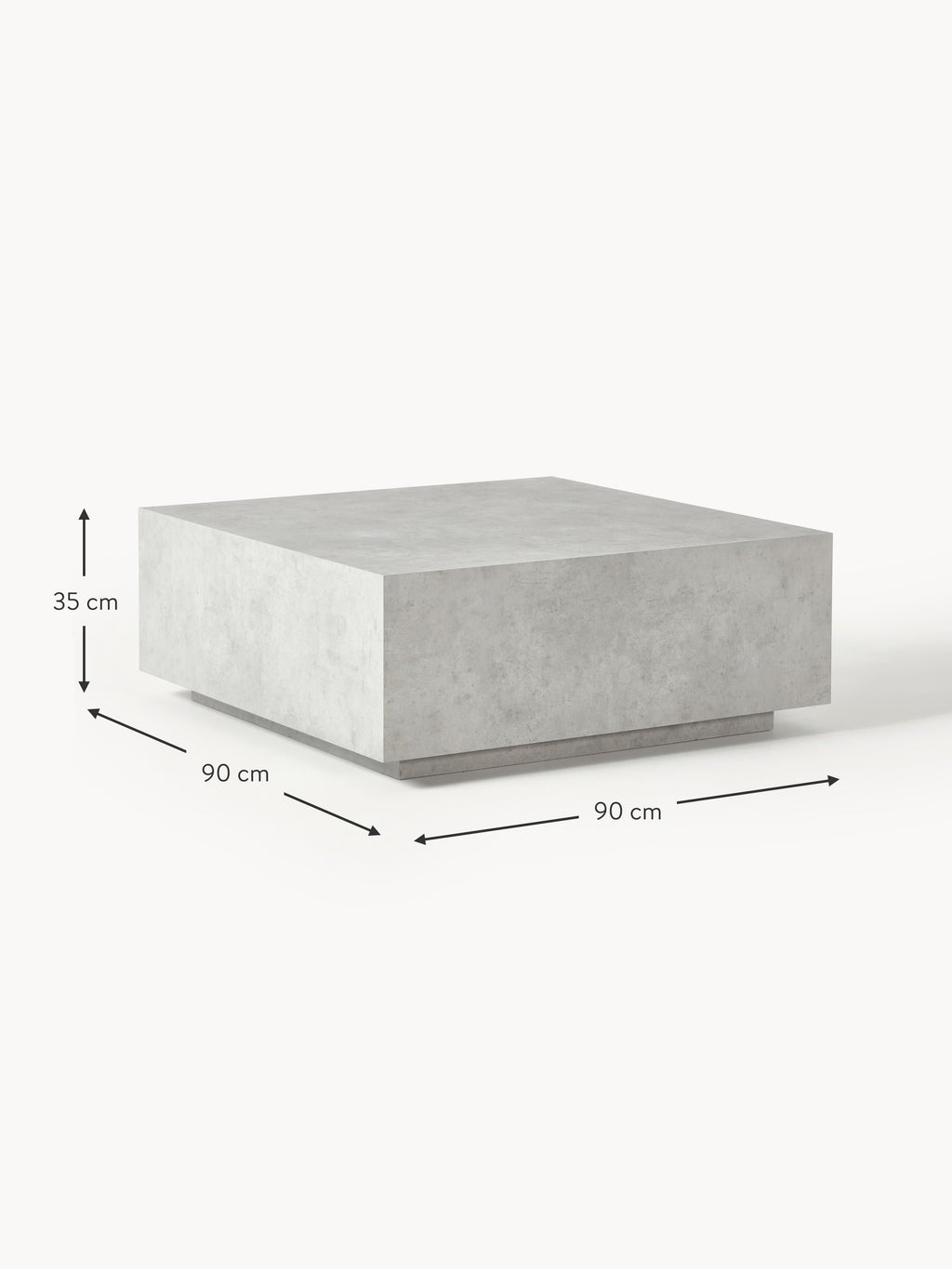 Lesley Concrete Effect Coffee Table