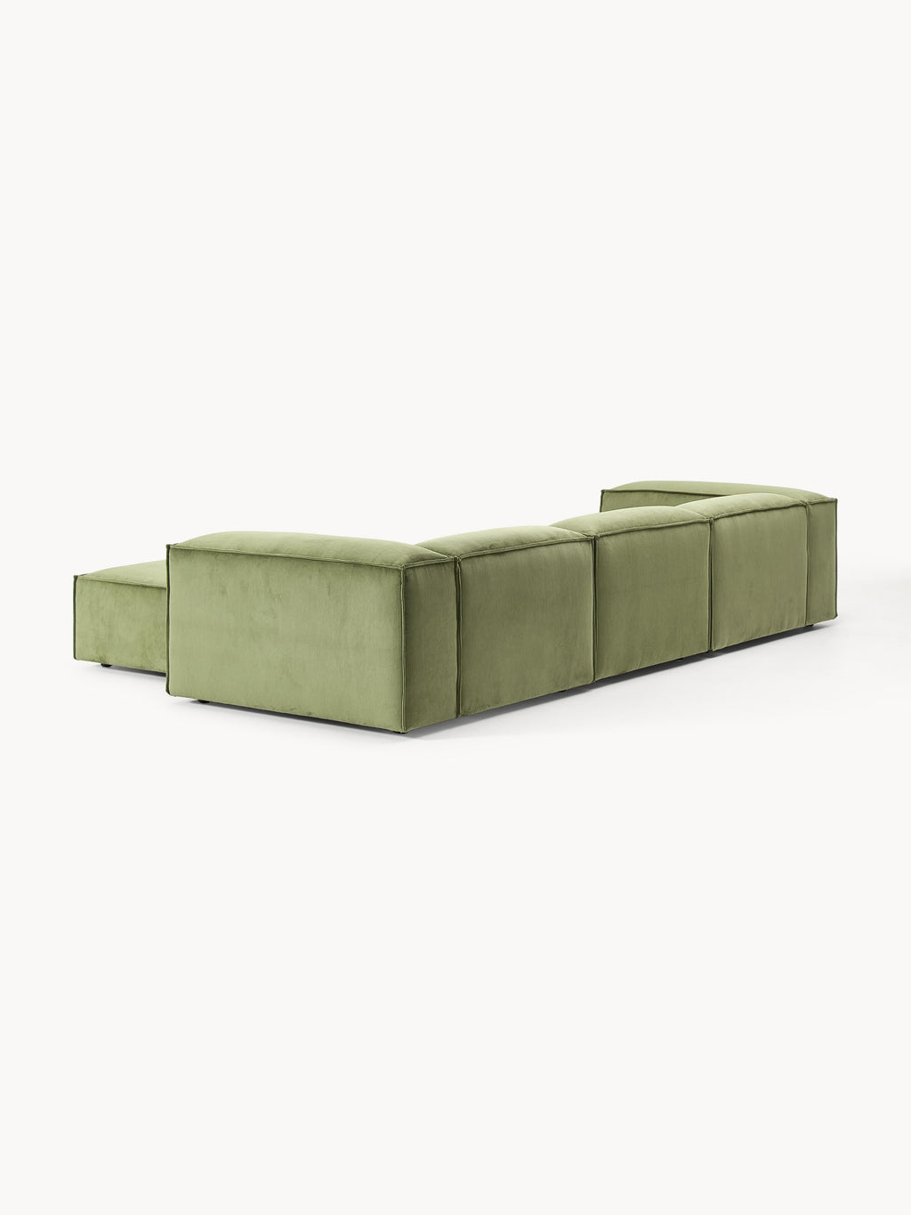 Lennon Corduroy Modular Sofa (4-seater) with Ottoman (left/right)