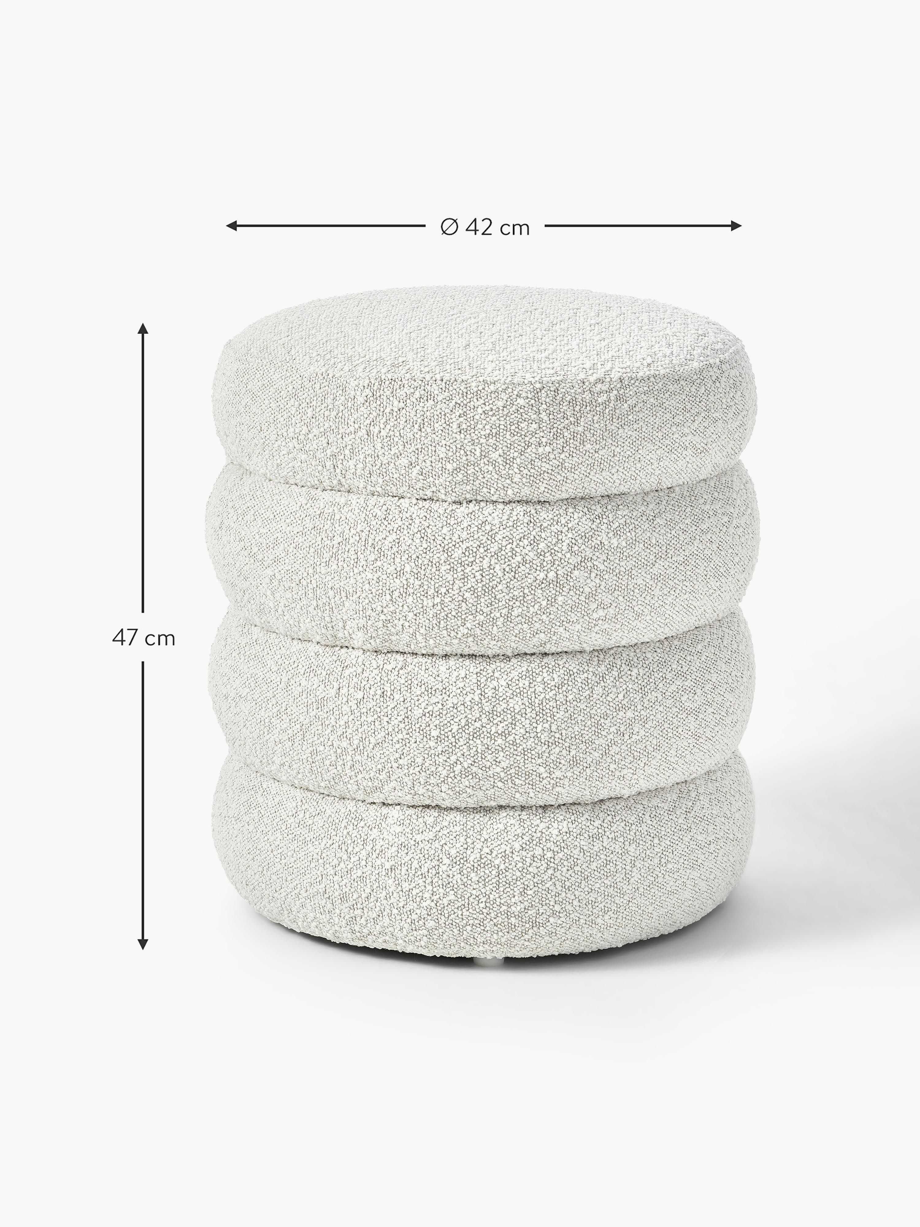 Alto Bouclé Upholstered Stool