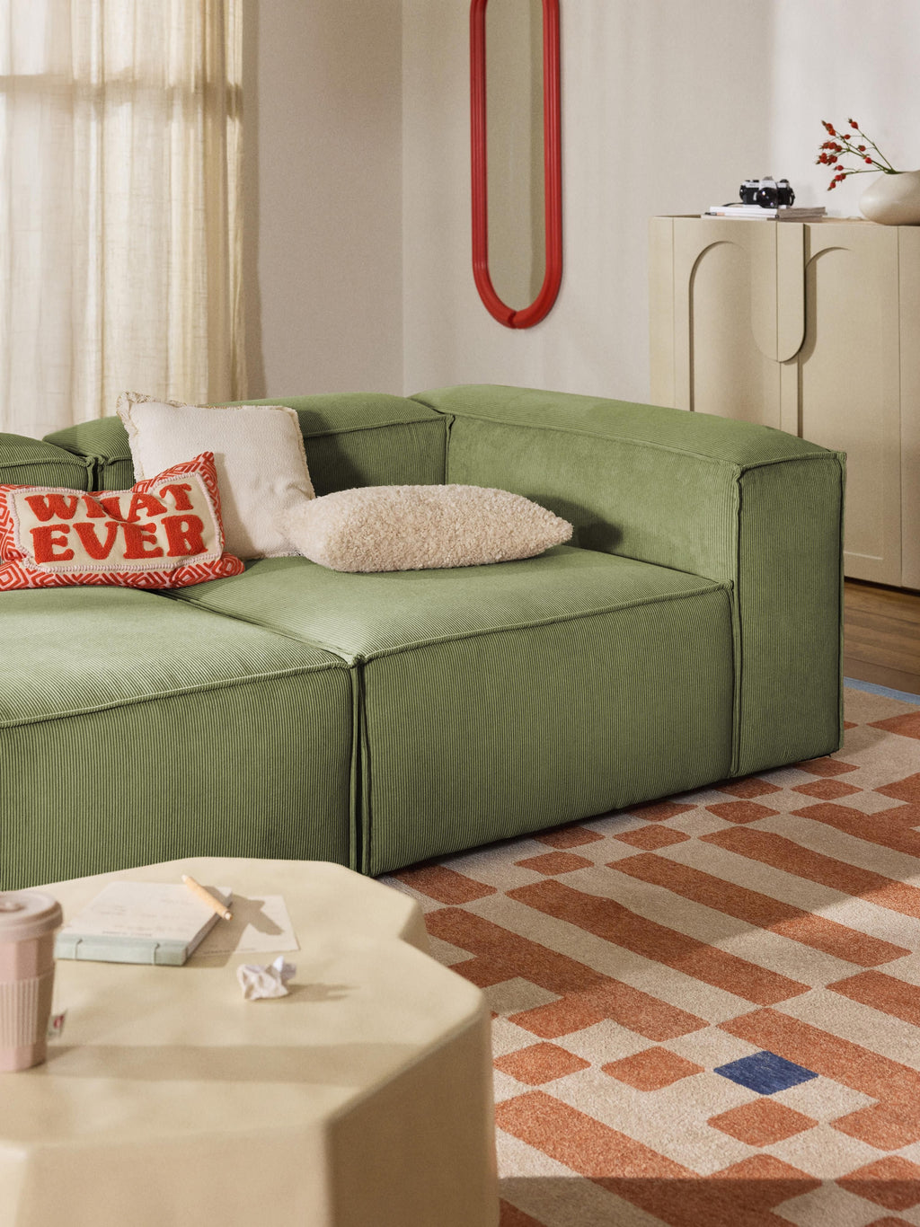 Lennon Corduroy Modular Sofa (4-seater)