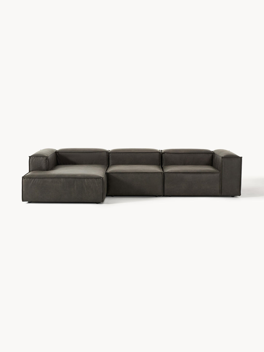 Lennon Modular Leather Corner Sofa (4-seater)