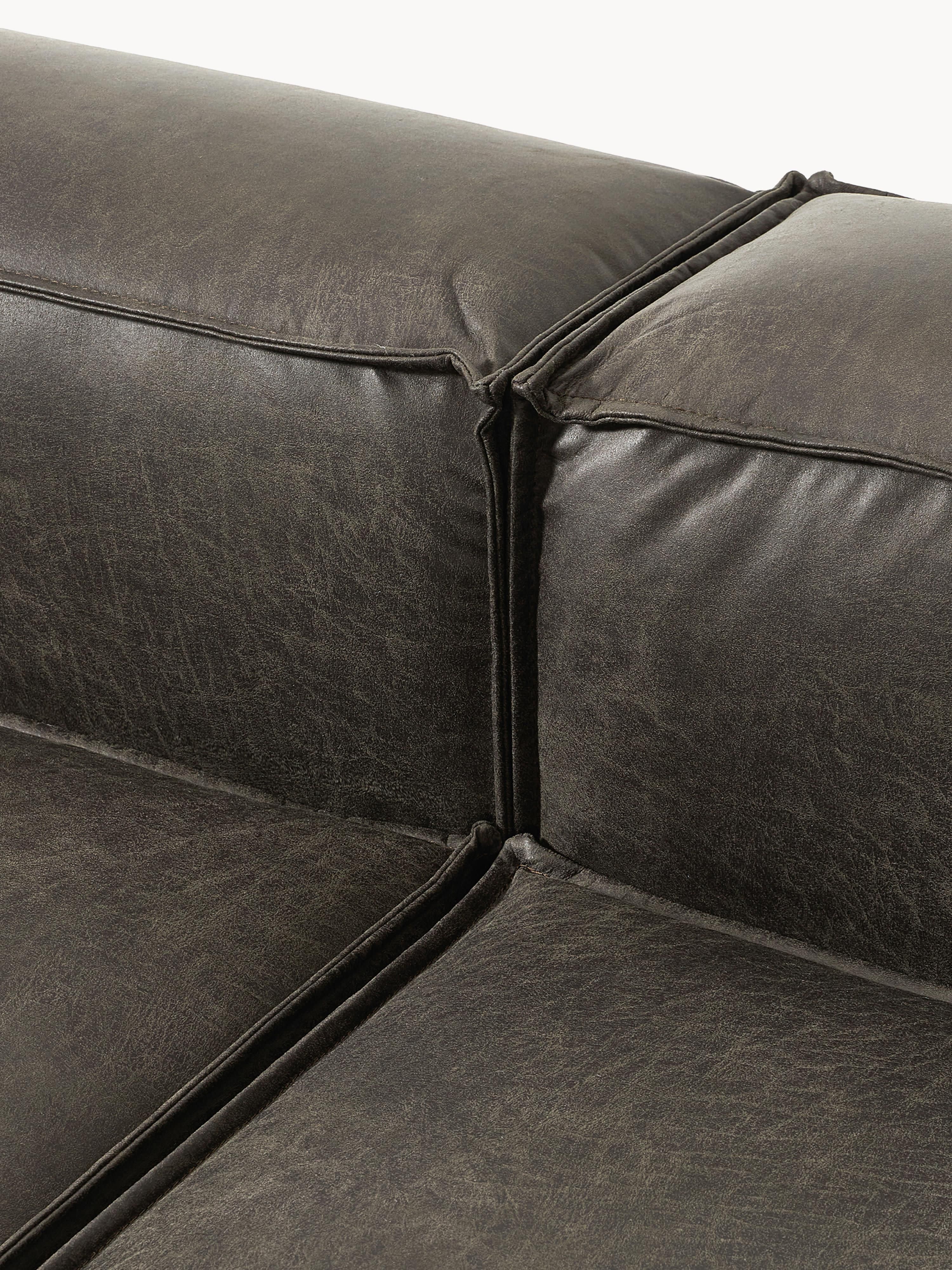 Lennon Modular Leather Corner Sofa (4-seater)