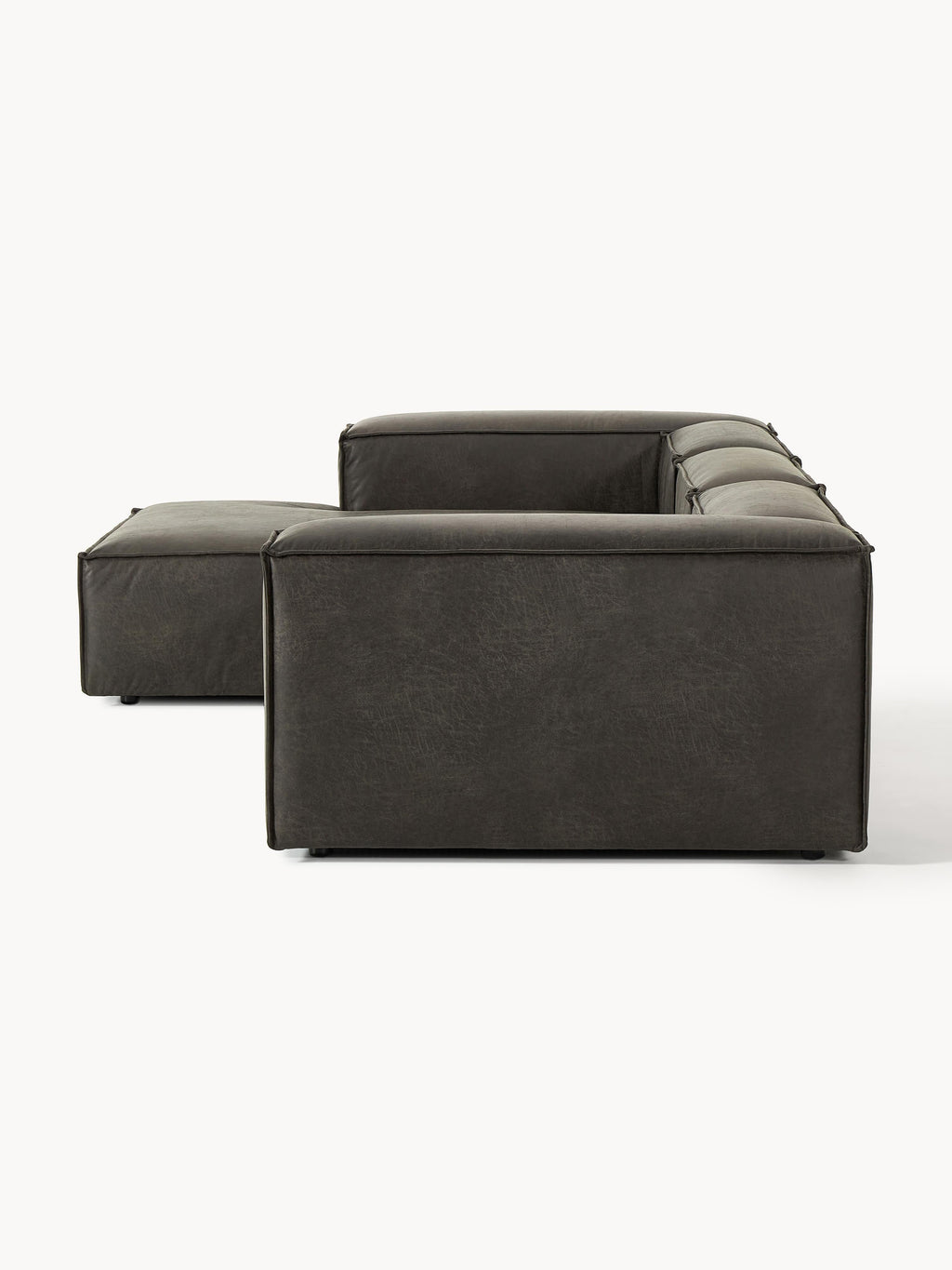 Lennon Modular Leather Corner Sofa (4-seater)