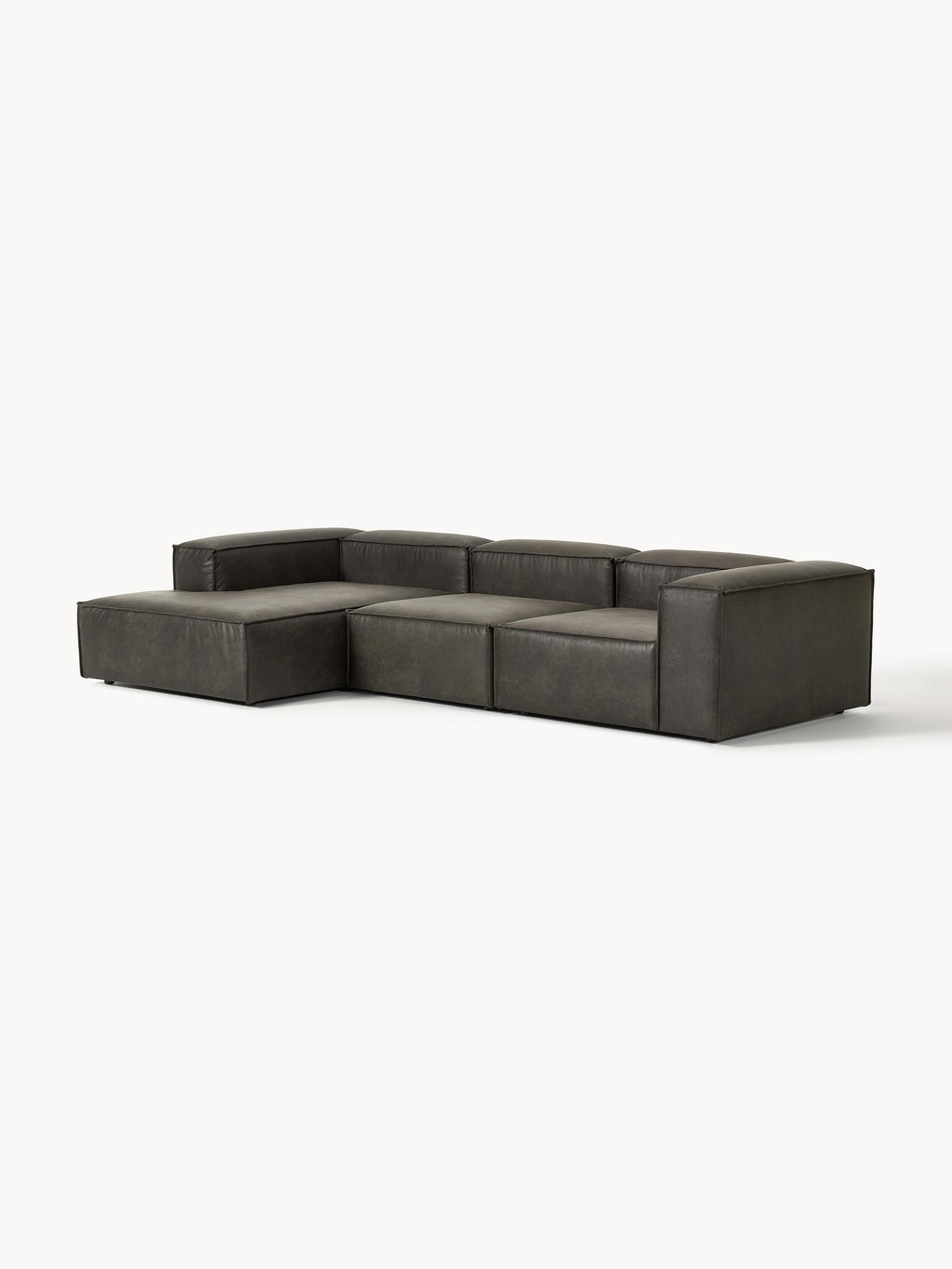 Lennon Modular Leather Corner Sofa (4-seater)