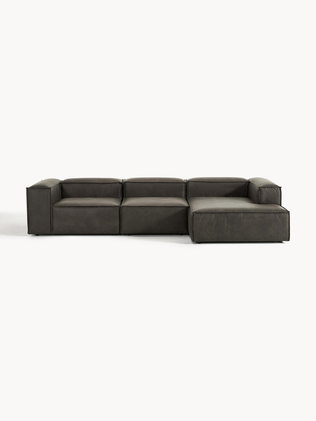 Lennon Modular Leather Corner Sofa (4-seater)