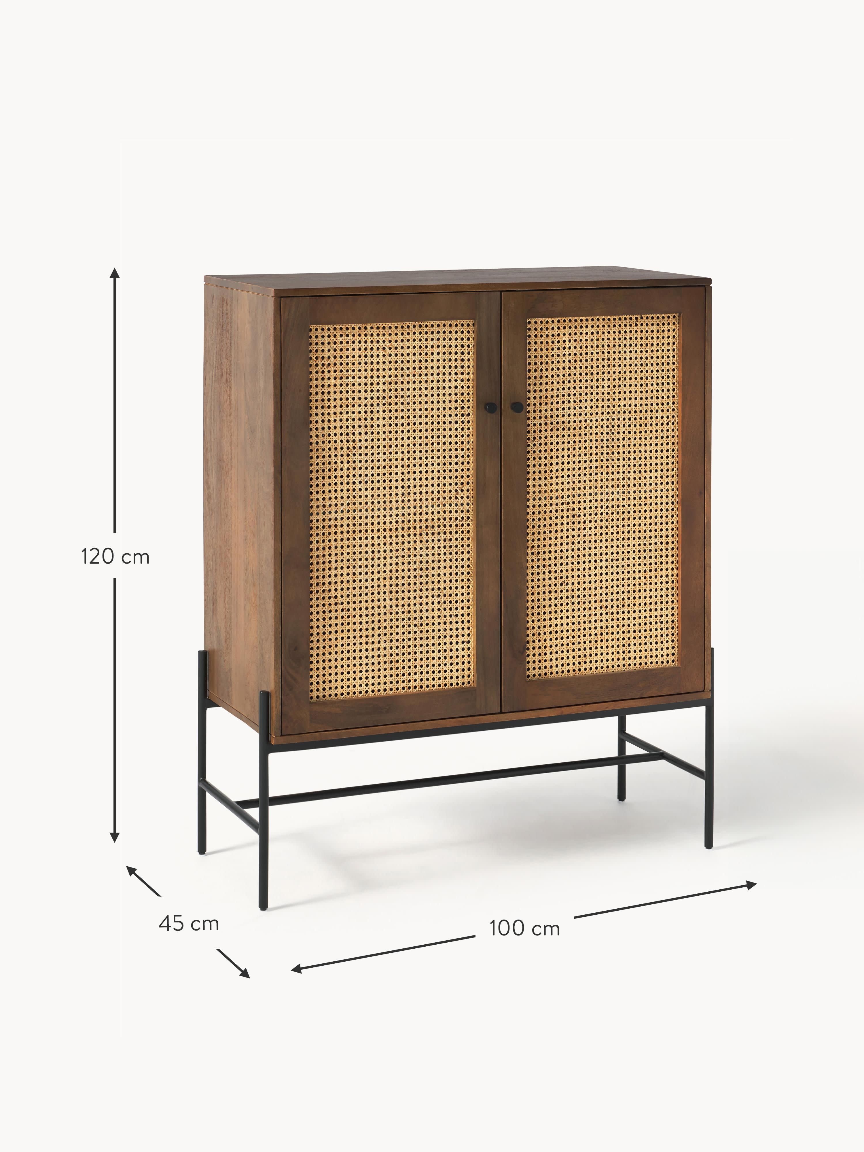 Vienna Highboard with Viennese Wickerwork