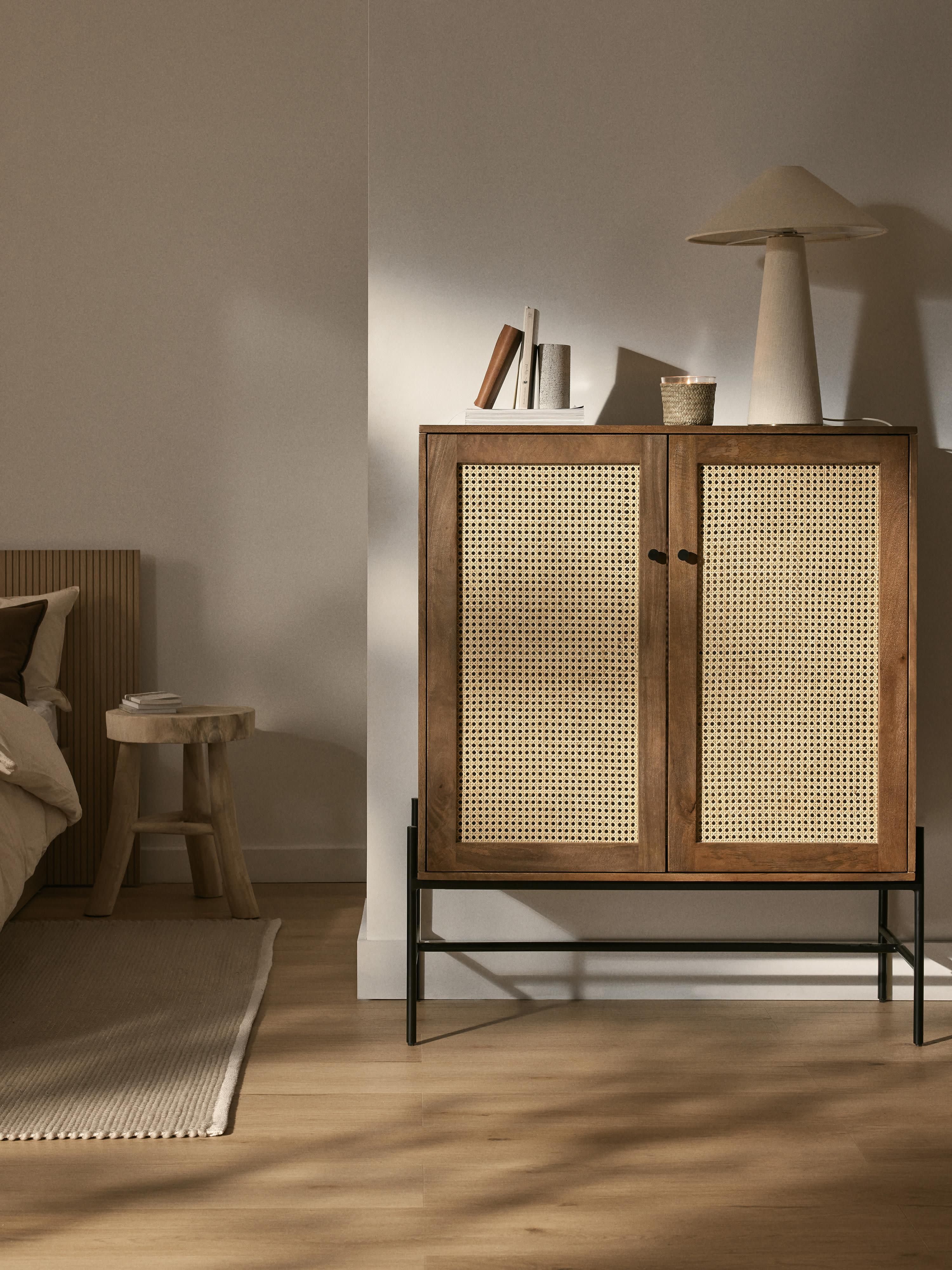 Vienna Highboard with Viennese Wickerwork