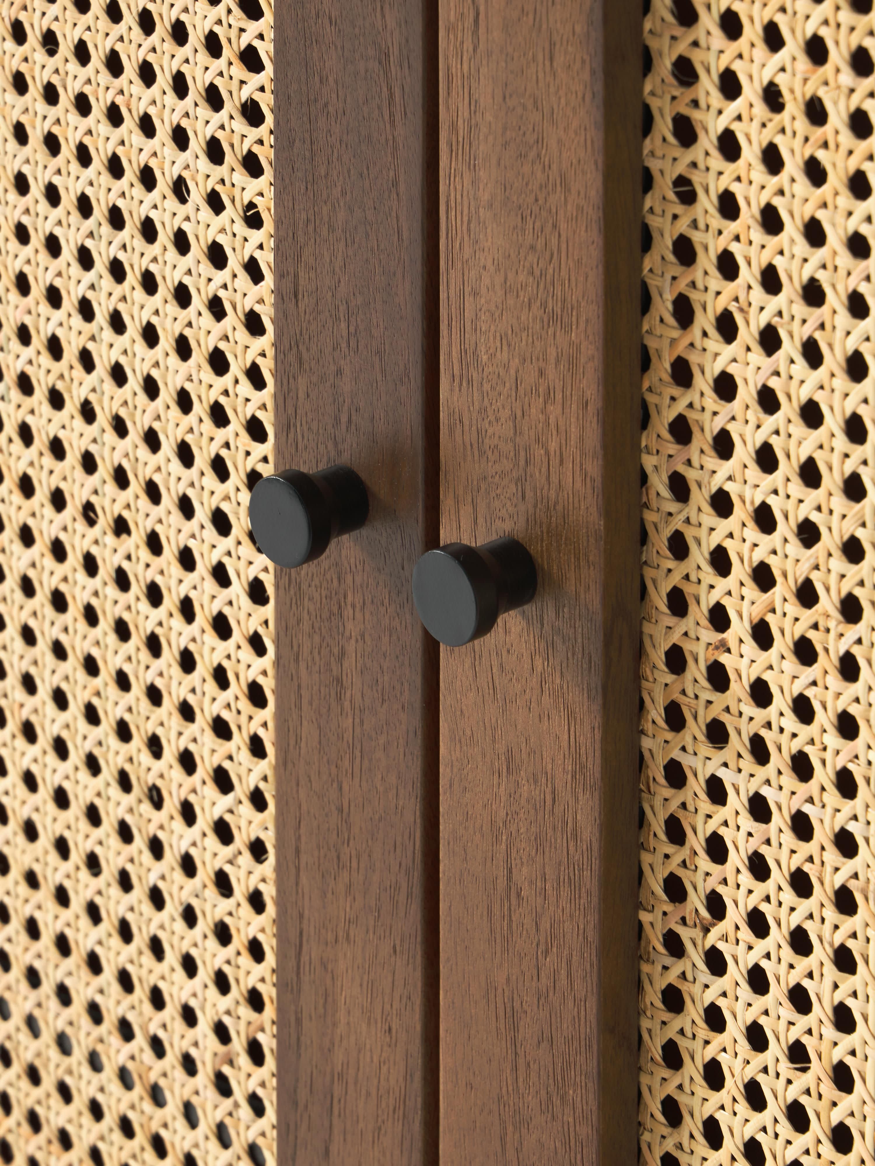 Vienna Highboard with Viennese Wickerwork
