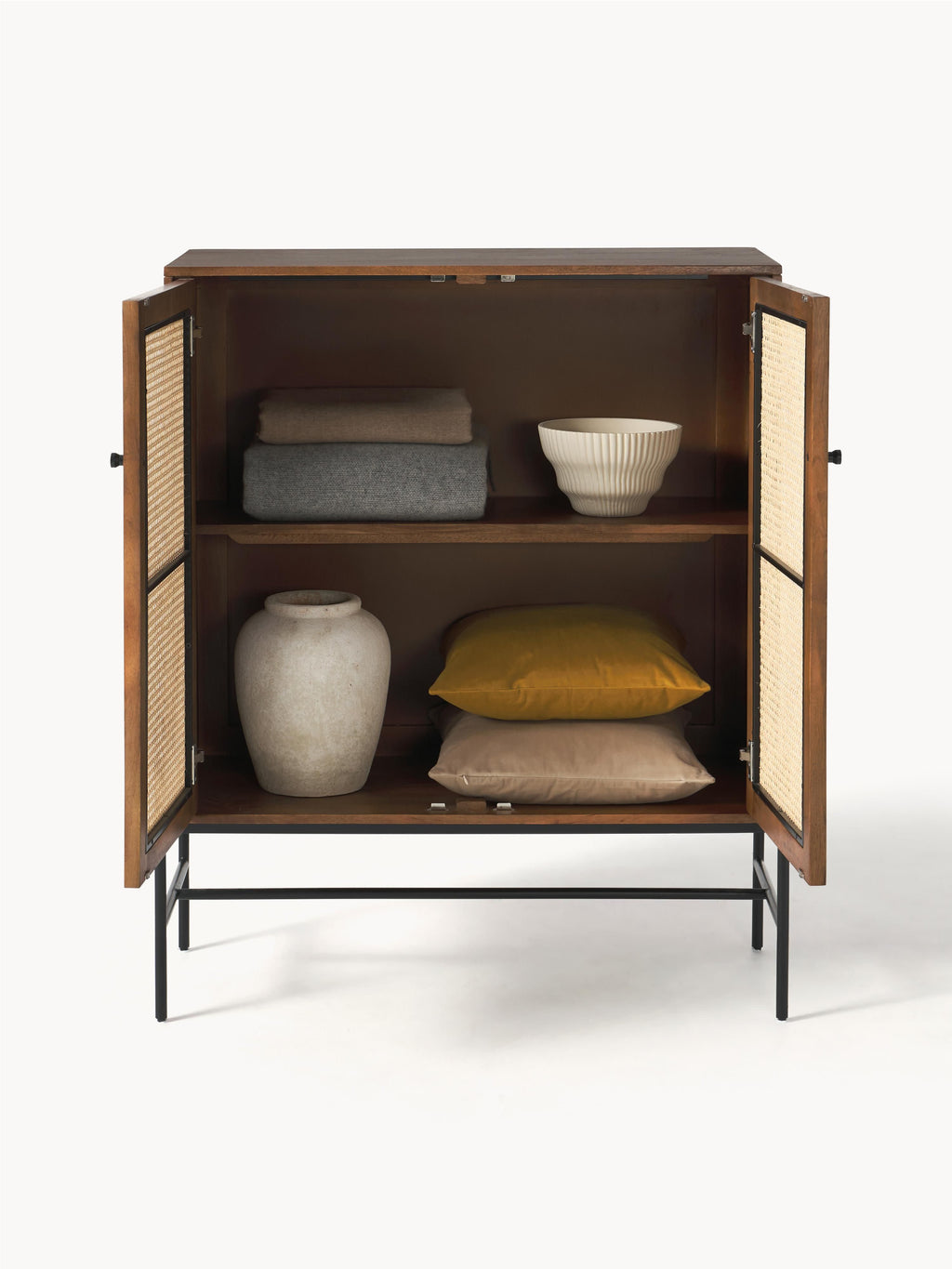 Vienna Highboard with Viennese Wickerwork