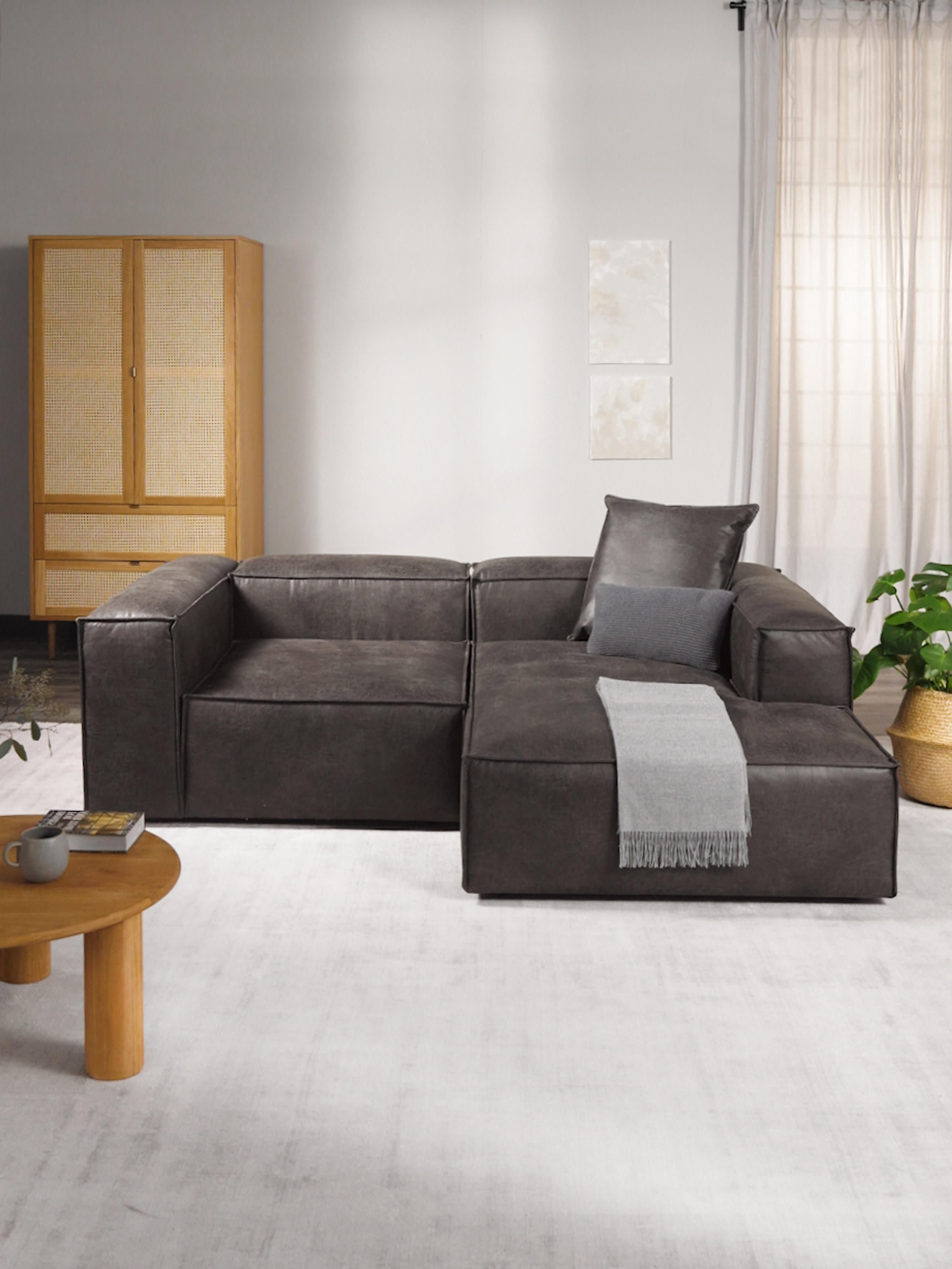Lennon Modular Leather Corner Sofa (2-seater)