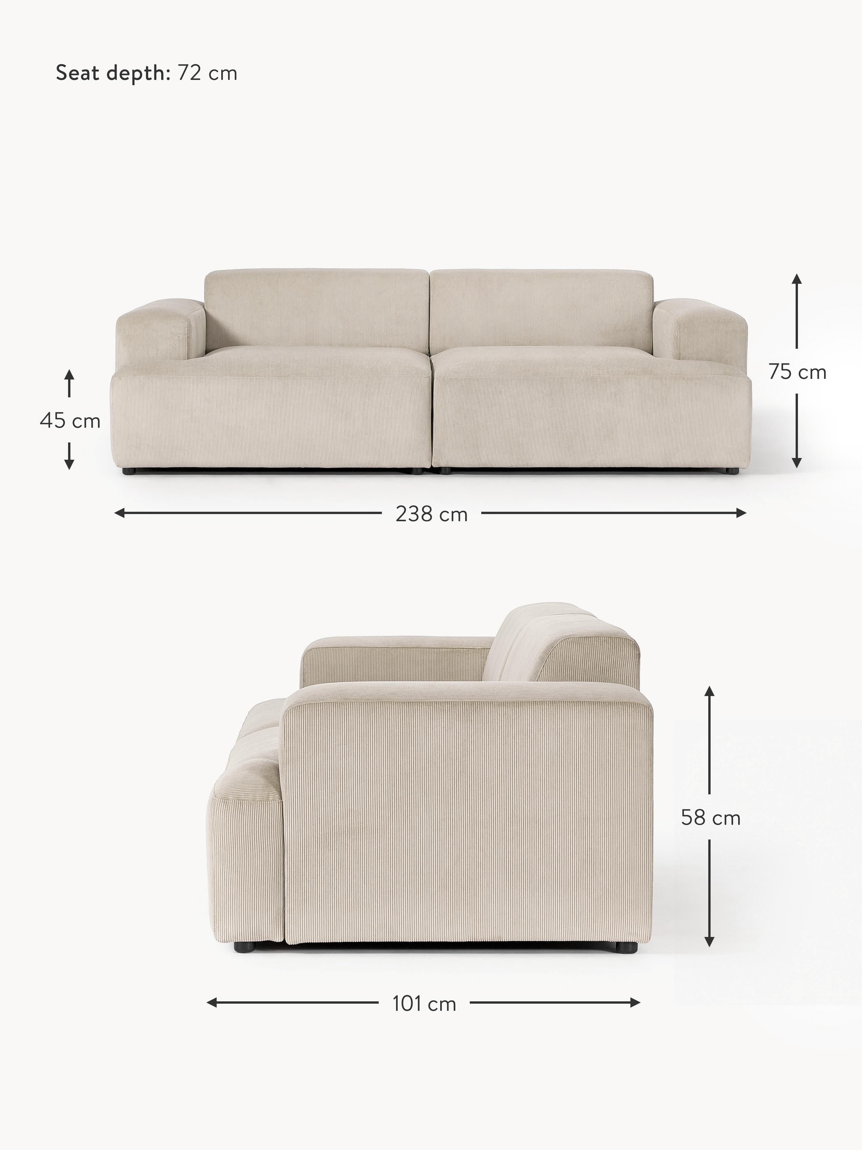 Melva Corduroy Sofa (3-seater)