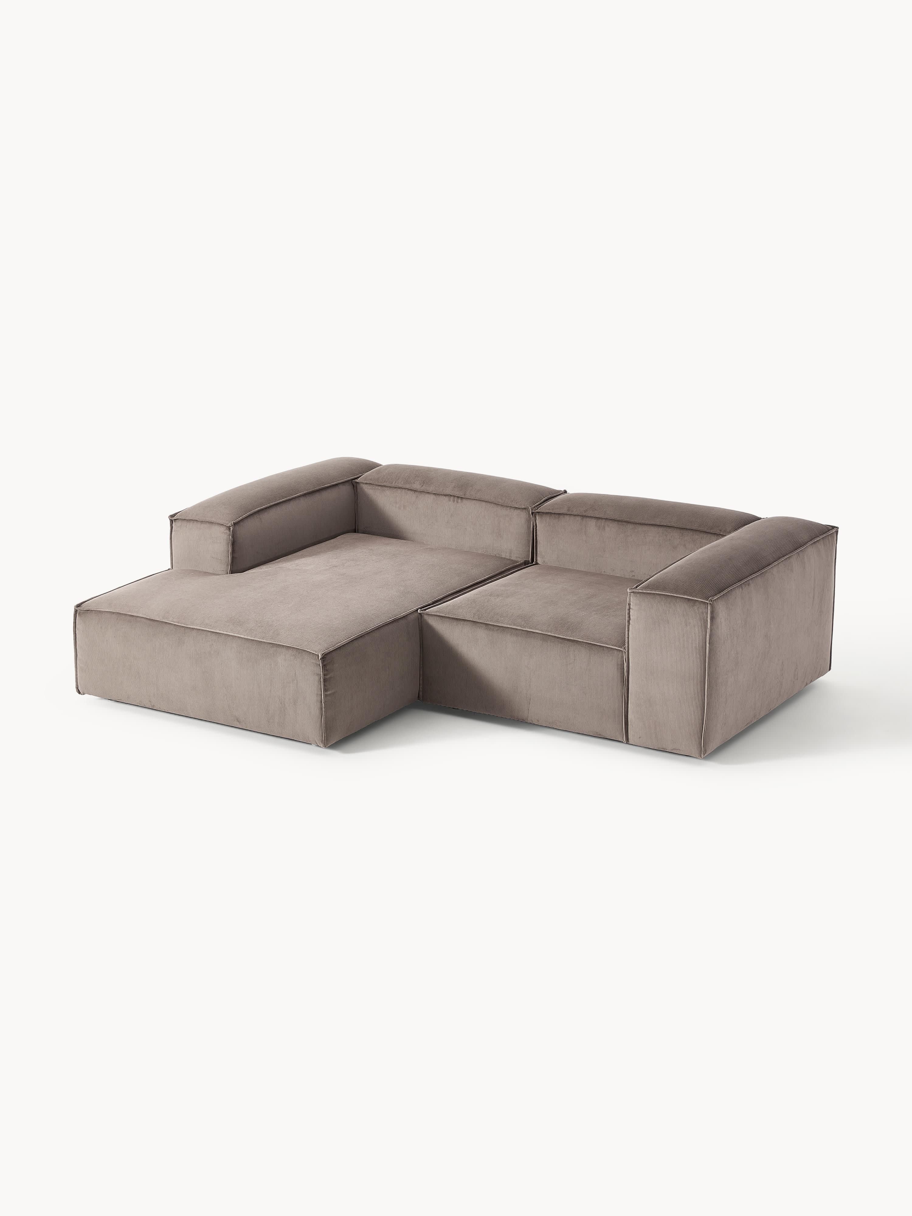 Lennon Corduroy Modular Corner Sofa (3-seater)