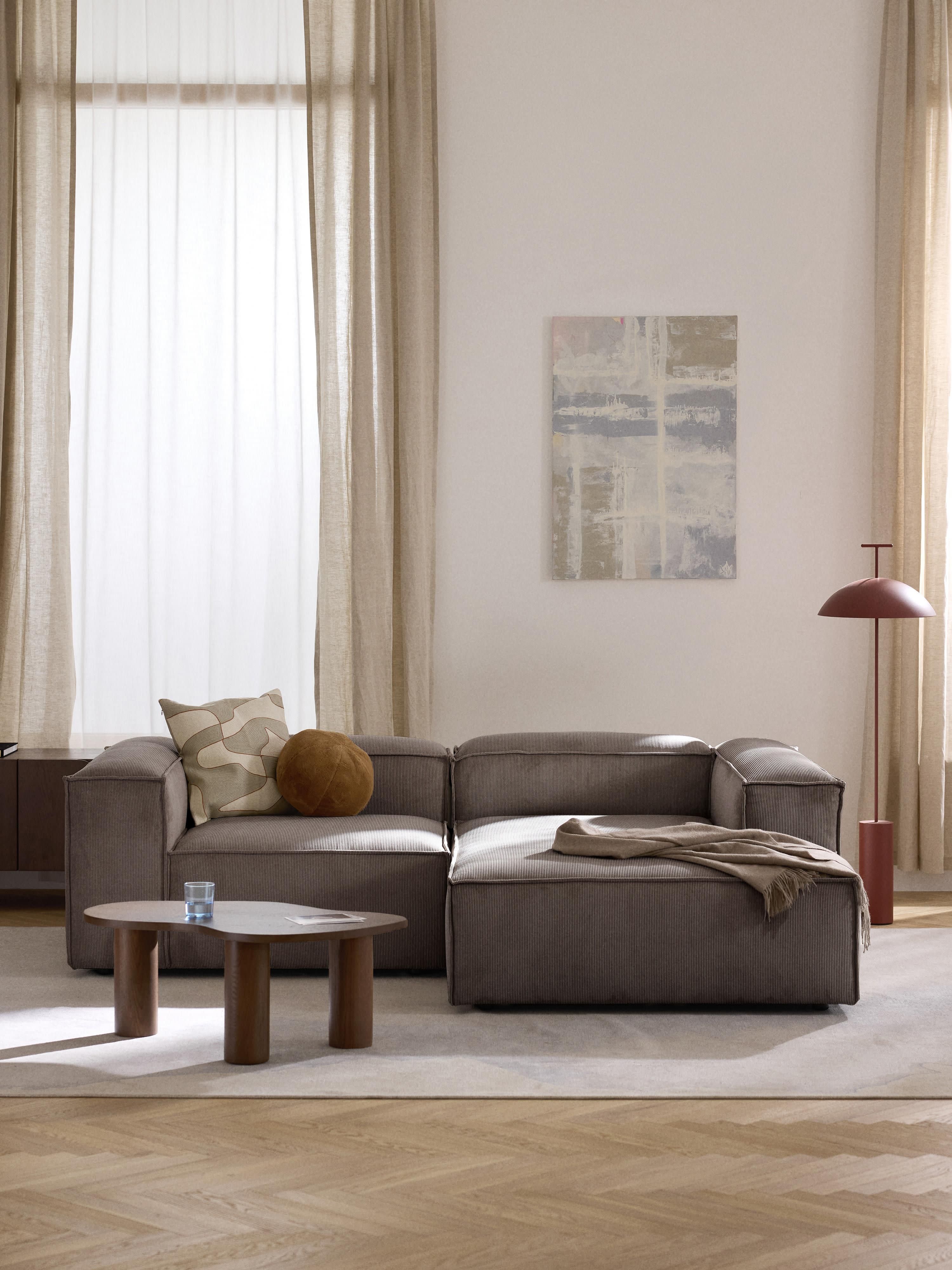 Lennon Corduroy Modular Corner Sofa (3-seater)
