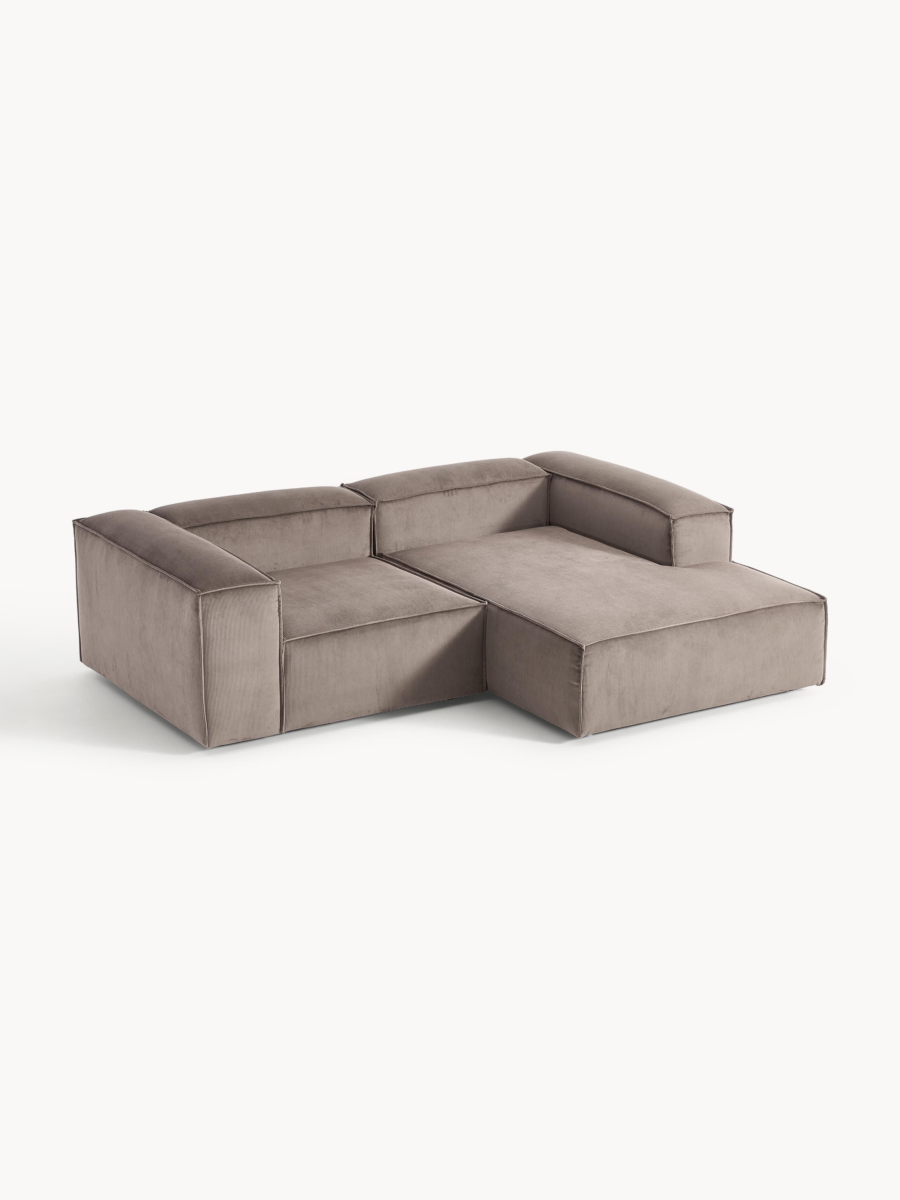 Lennon Corduroy Modular Corner Sofa (3-seater)
