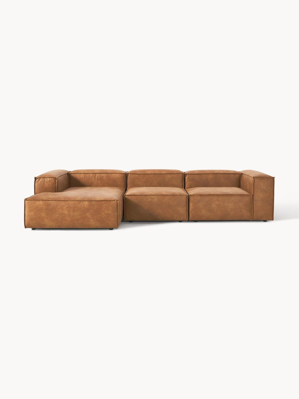 Gallery image 1 - Modular Leather Corner Sofa Lennon (4-seater)