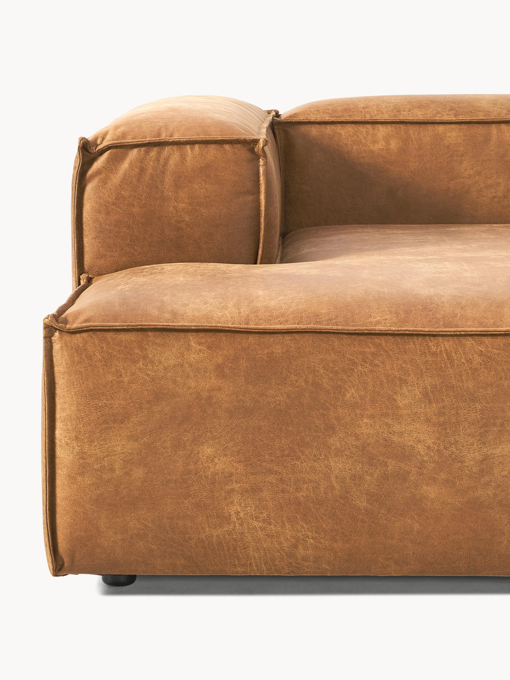 Lennon Modular Leather Corner Sofa (4-seater)