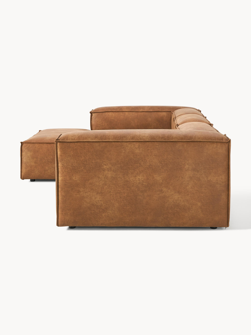Lennon Modular Leather Corner Sofa (4-seater)