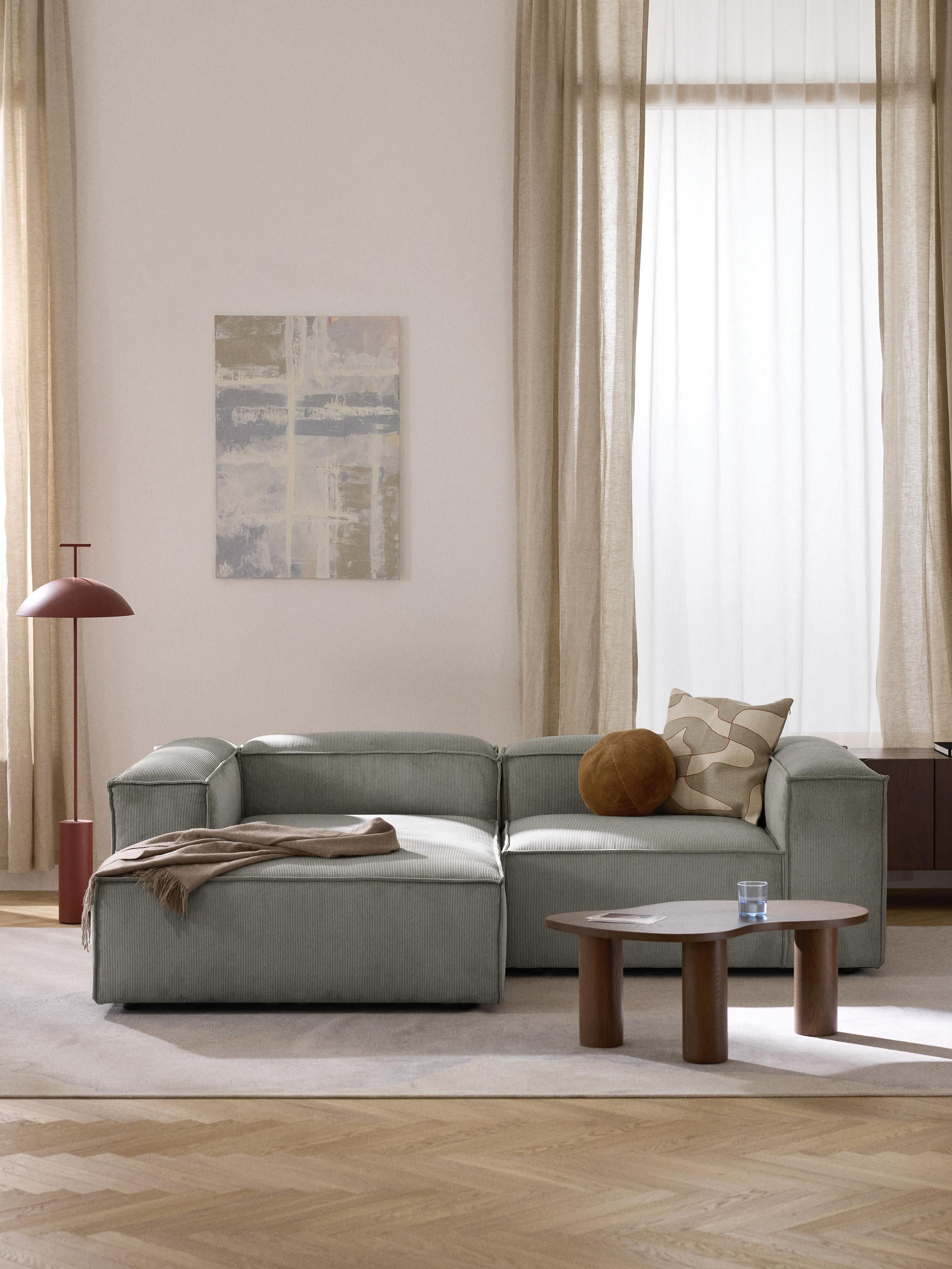 Lennon Corduroy Modular Corner Sofa (3-seater)