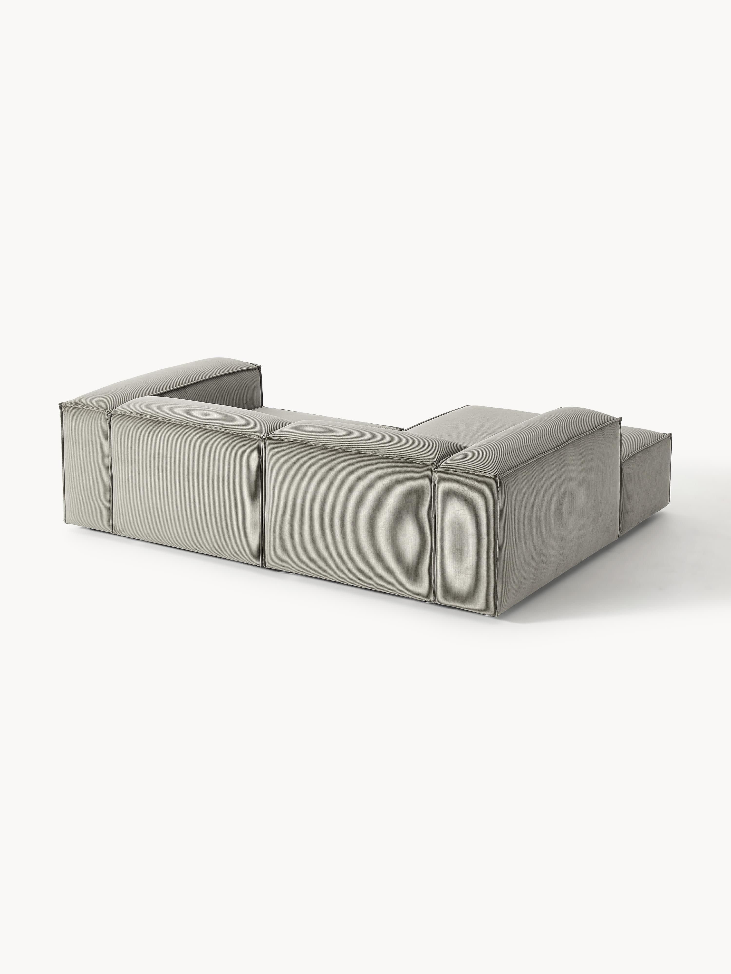 Lennon Corduroy Modular Corner Sofa (3-seater)